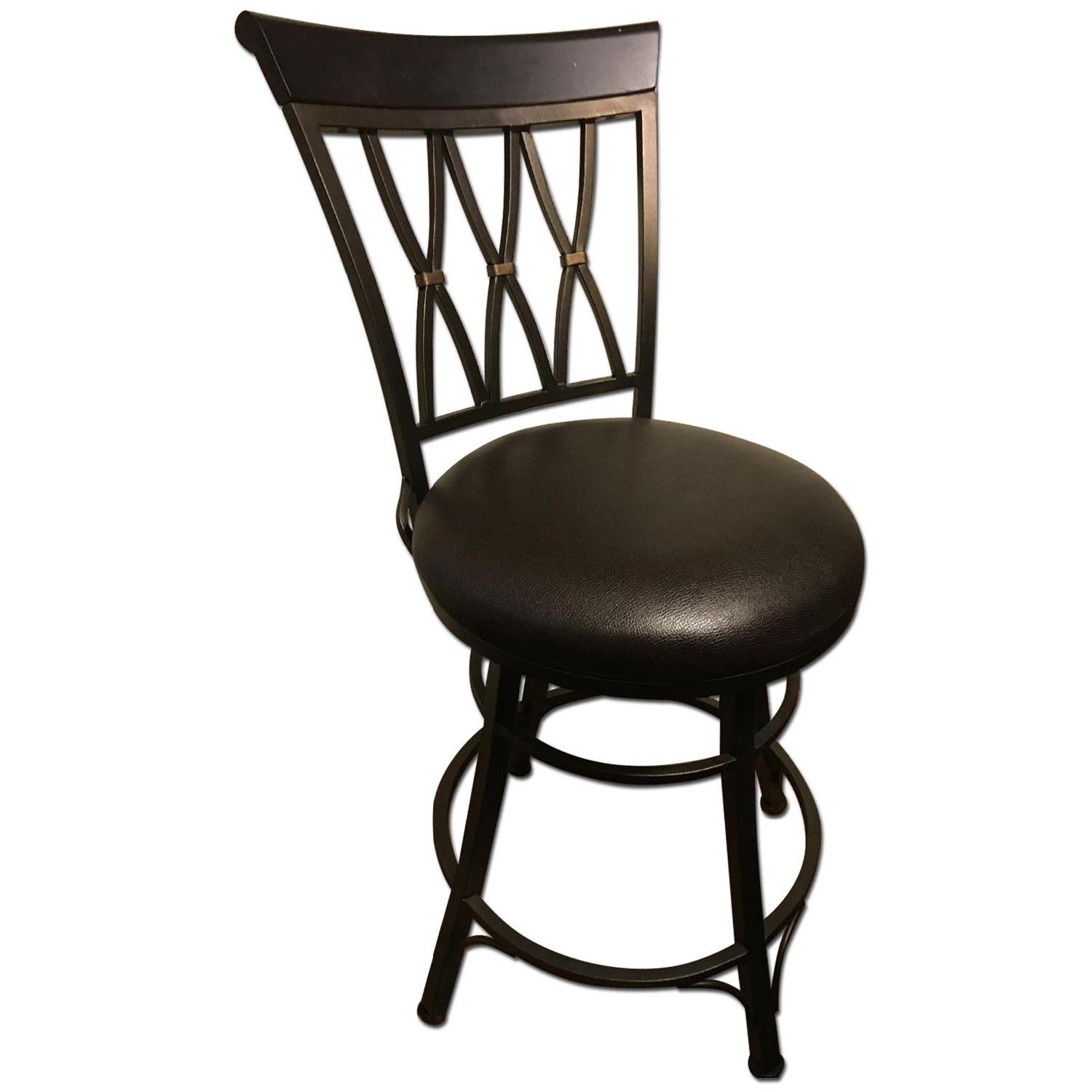 Raymour & Flanigan Swivel Counter Stool - image-0