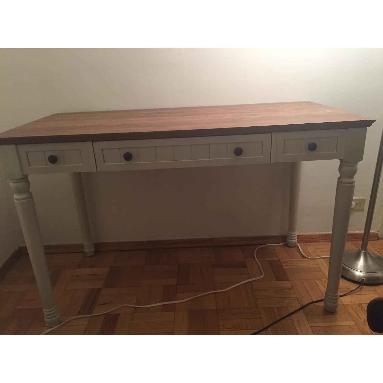 Office Depot Antique White Writing Desk - image-3
