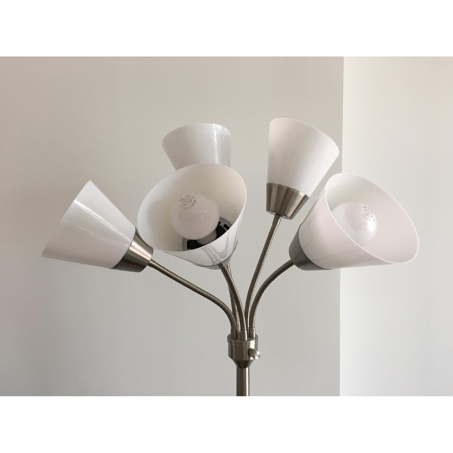 Tall Silver Floor Lamp - image-2