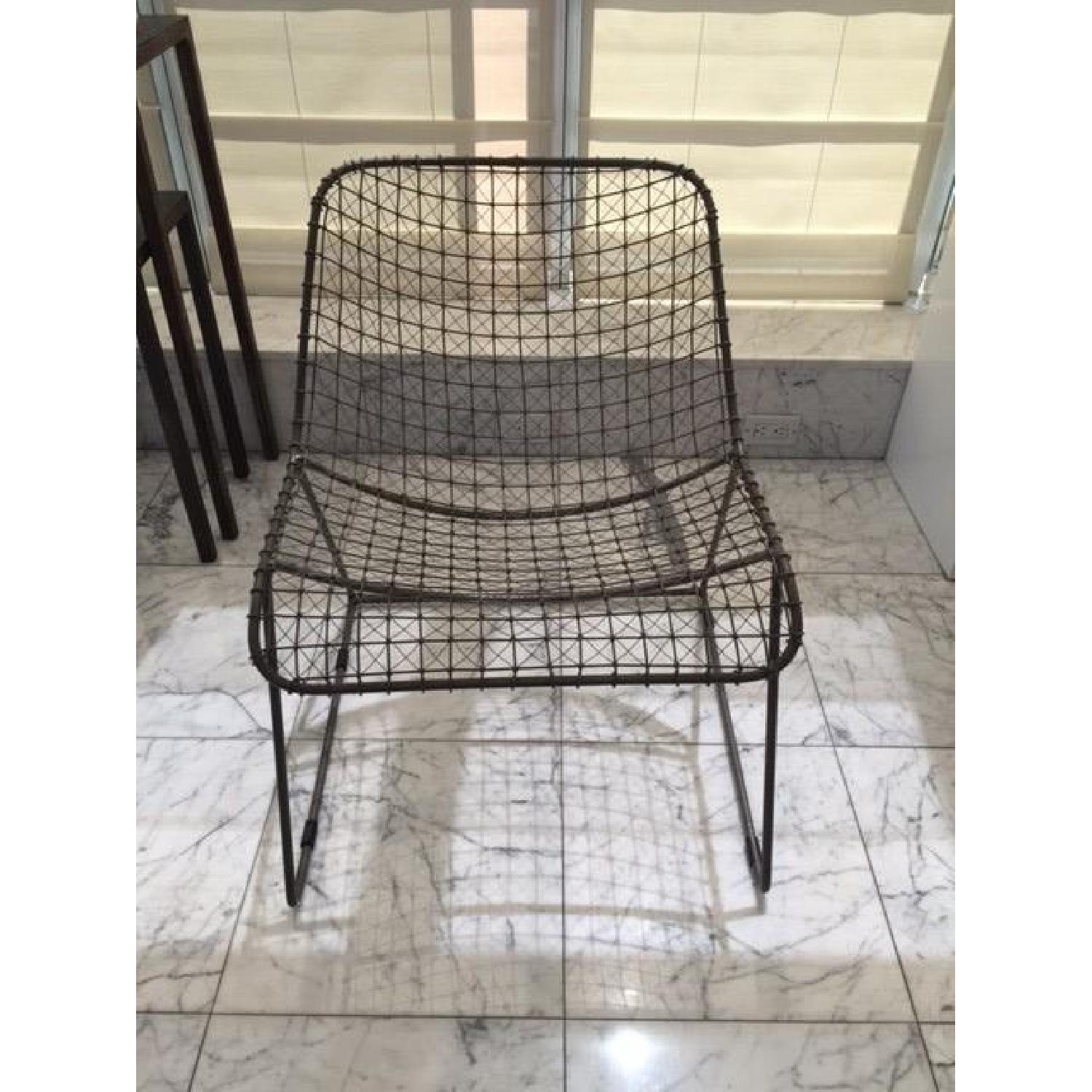 CB2 Metal Weave Chair - image-1