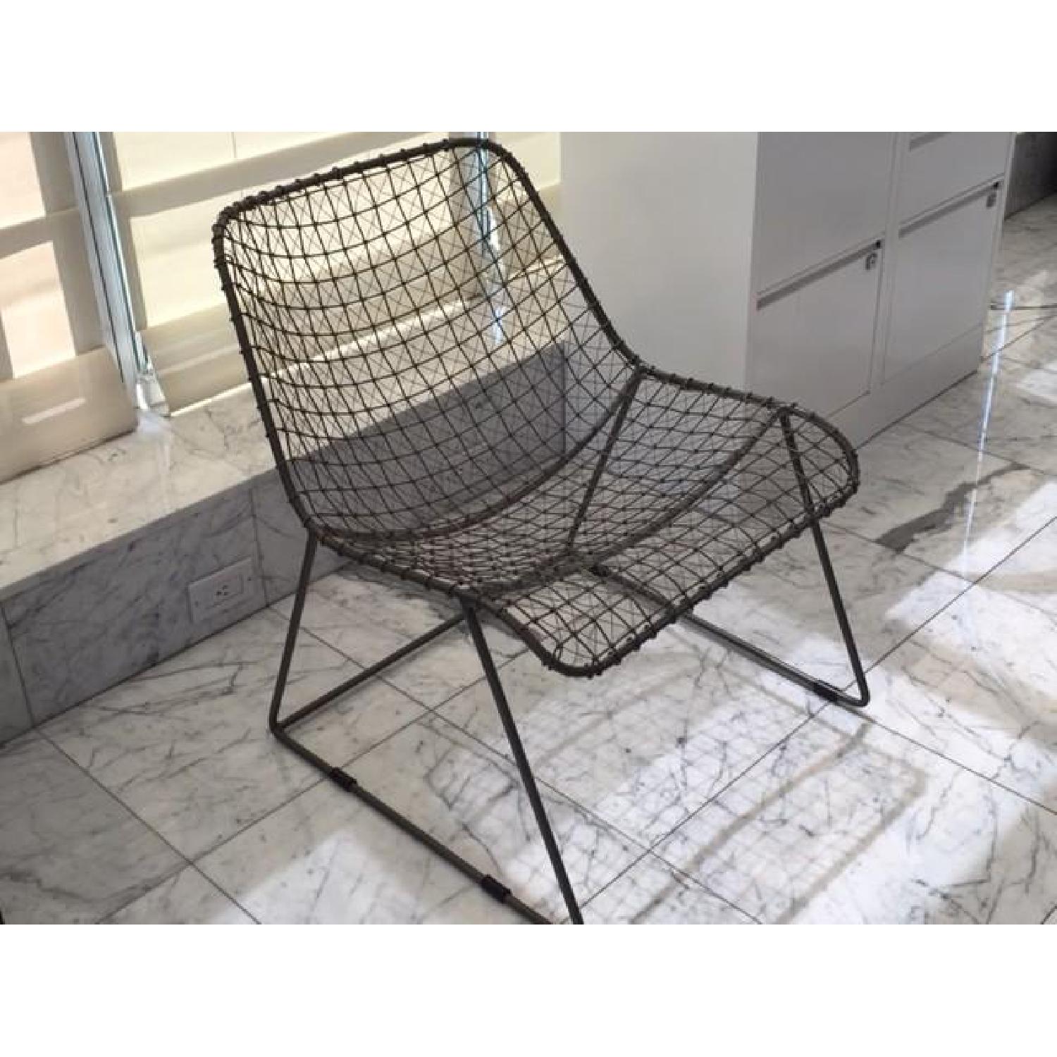 CB2 Metal Weave Chair - image-3