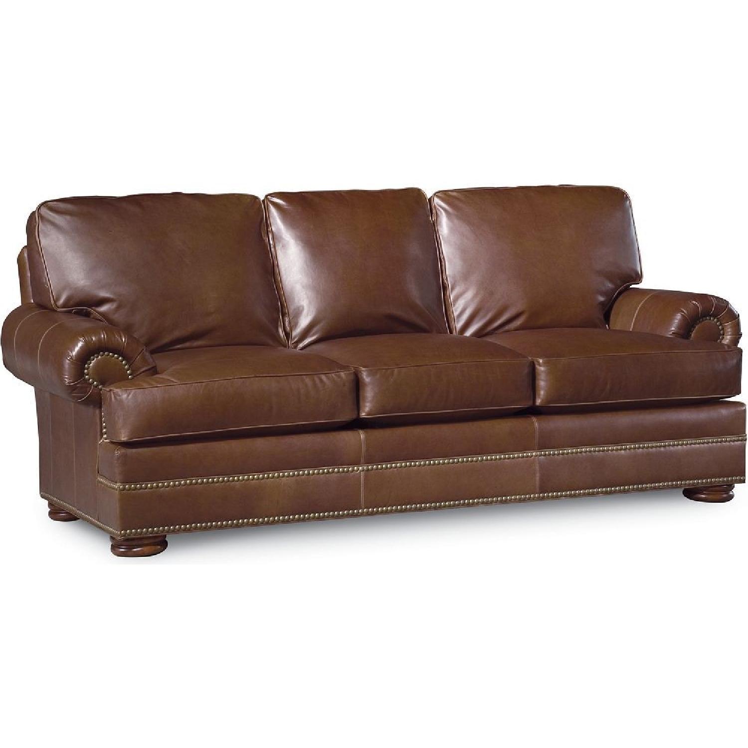 Thomasville Ashby Leather Sleeper Sofa - image-4