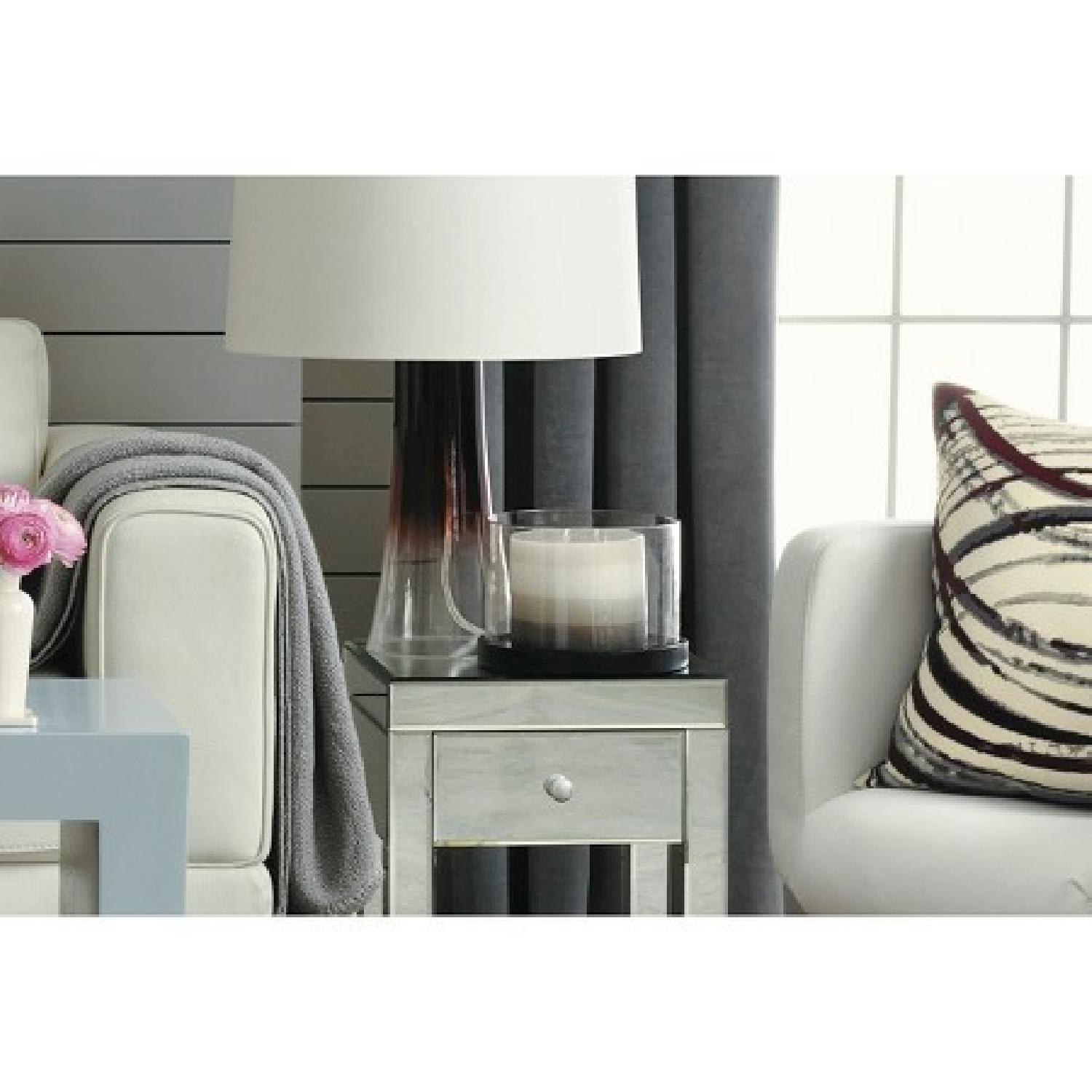 Threshold Mirrored Side Table/NIghtstand - image-1