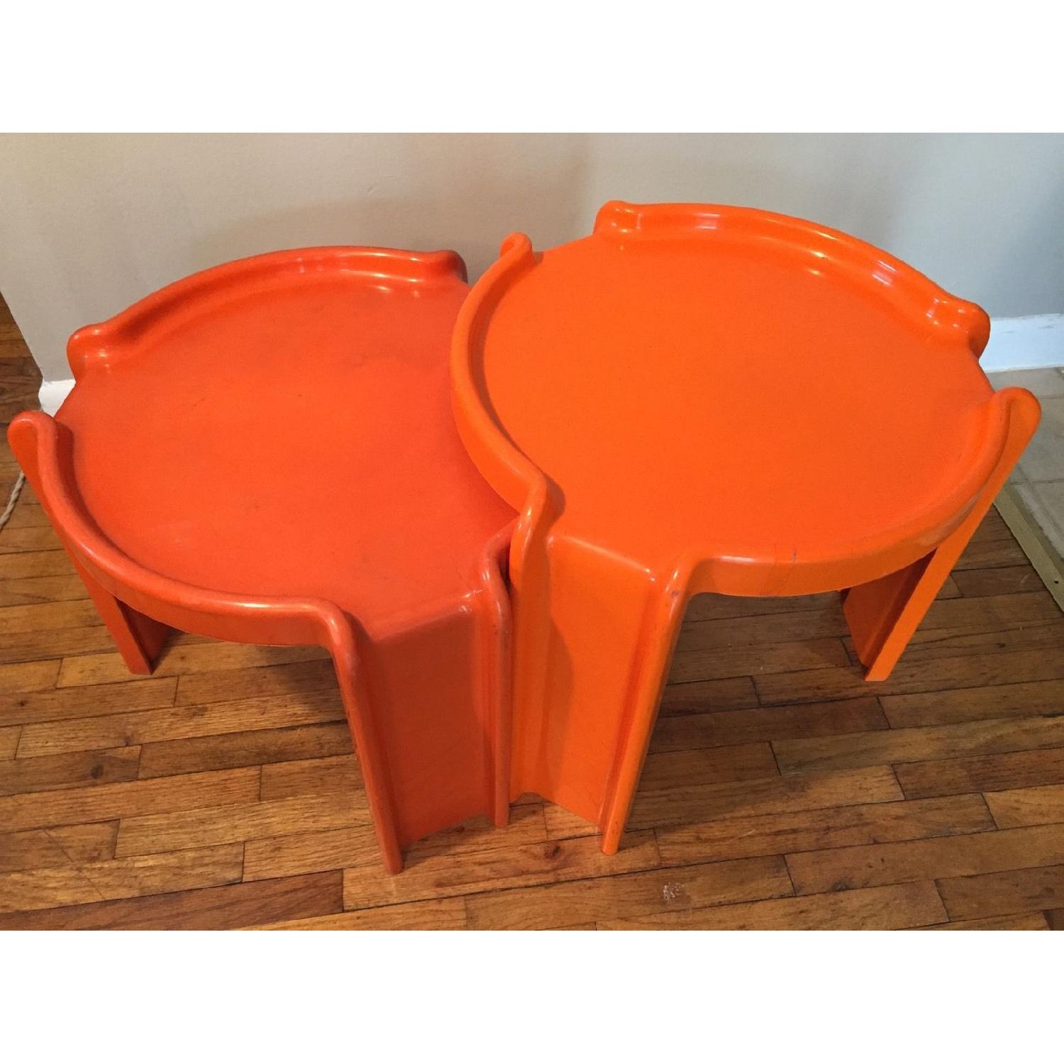 Kartell Orange Stacking Tables - image-3