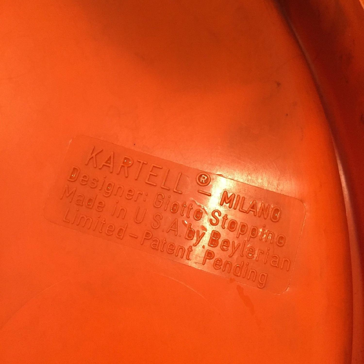 Kartell Orange Stacking Tables - image-4