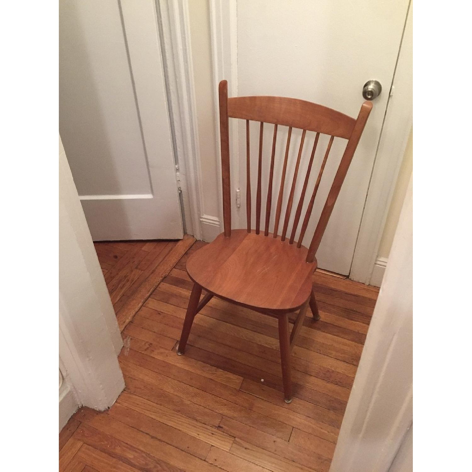 Expandable Cherry Table w/ 6 Chairs - AptDeco