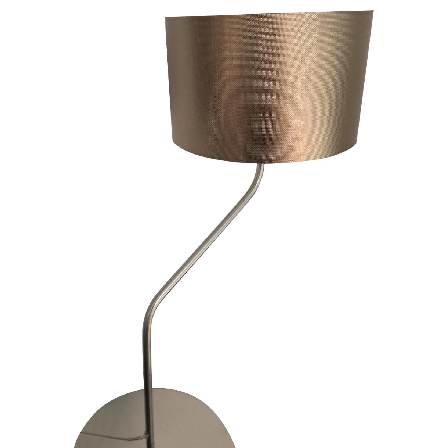 Room & Board Table Lamps w/ Bronze Shades - AptDeco