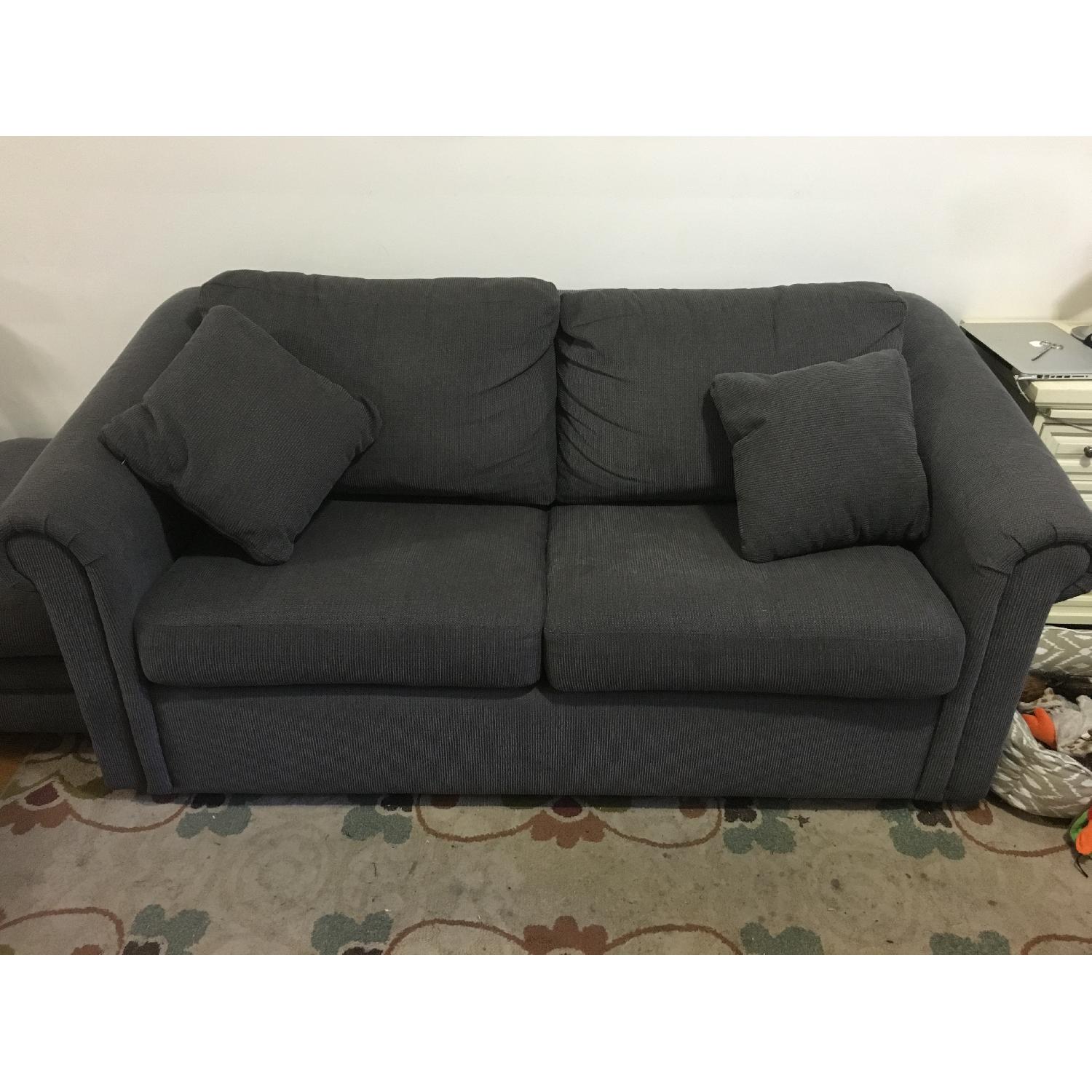 La-Z-Boy Sleeper Sofa & Ottoman - image-1