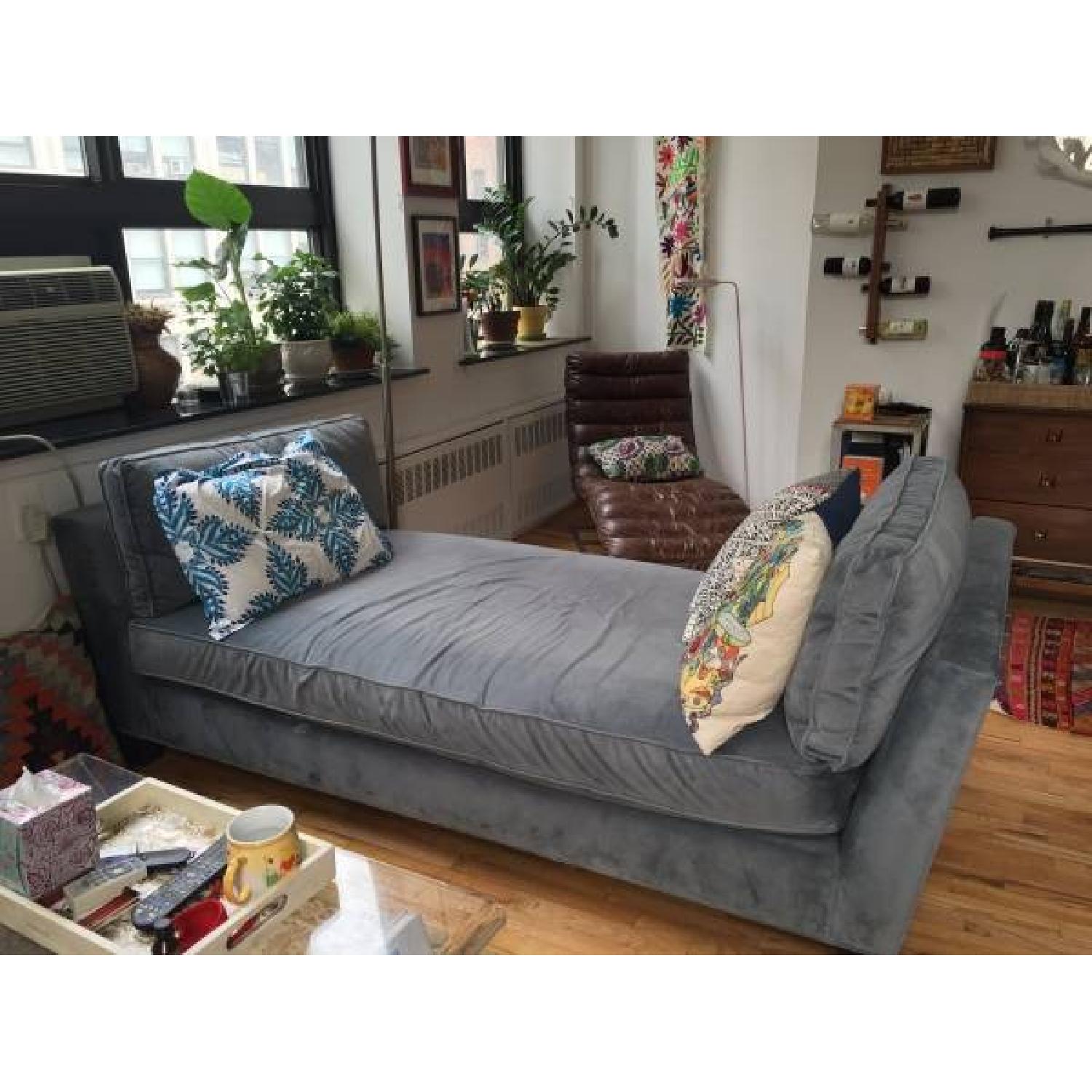 Crate & Barrel Simone Daybed Couch in Slate - image-1