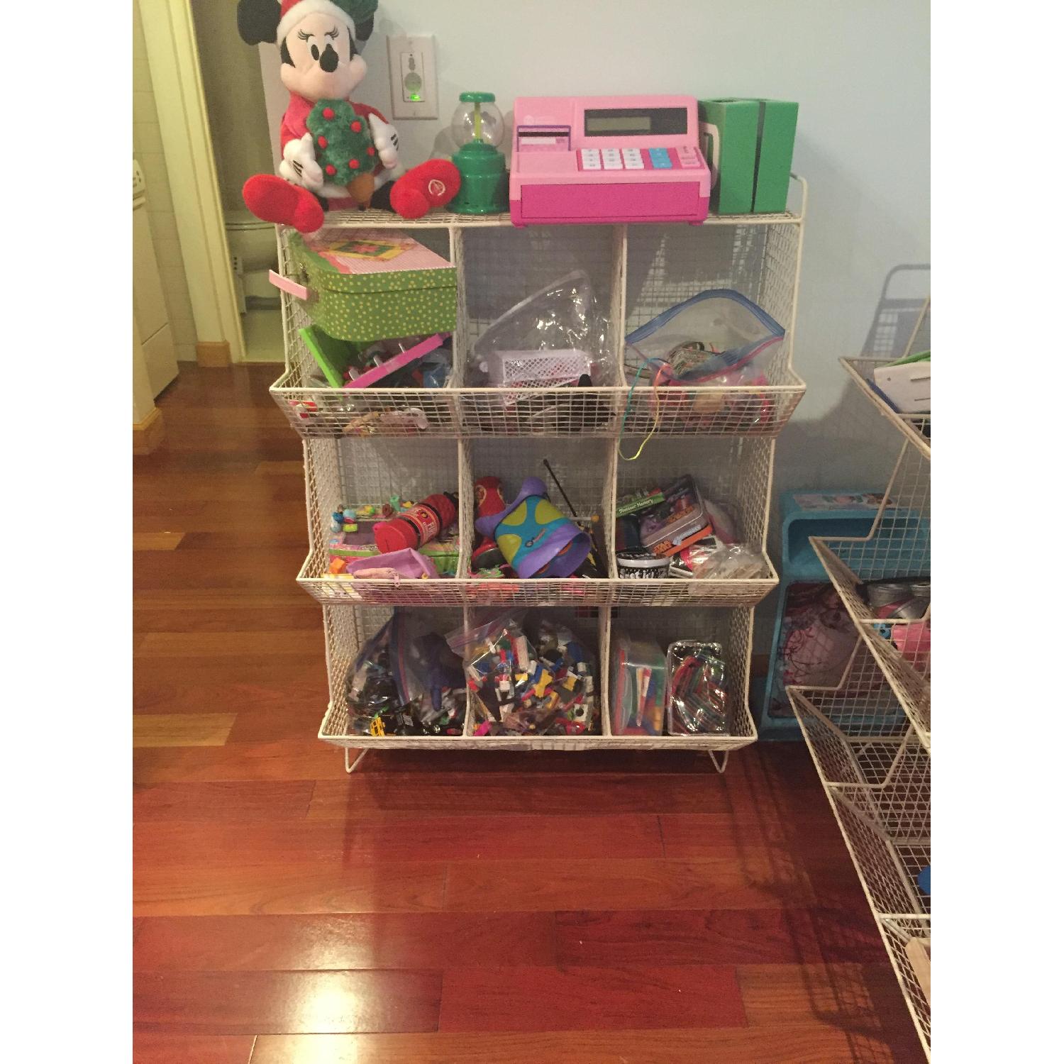 Restoration Hardware Industrial Wire 9 Cubby Storage - image-3