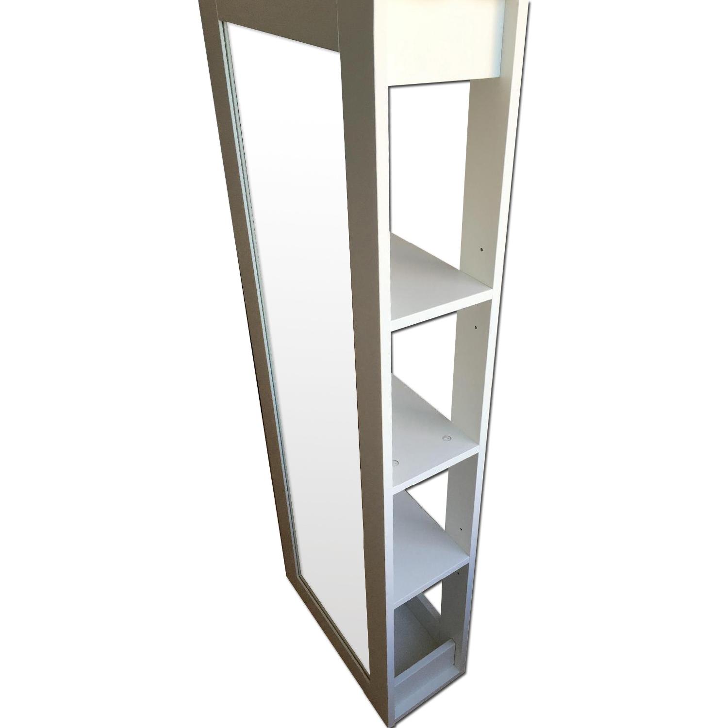 Ikea Storage Shelves w/ Full Length Mirror AptDeco