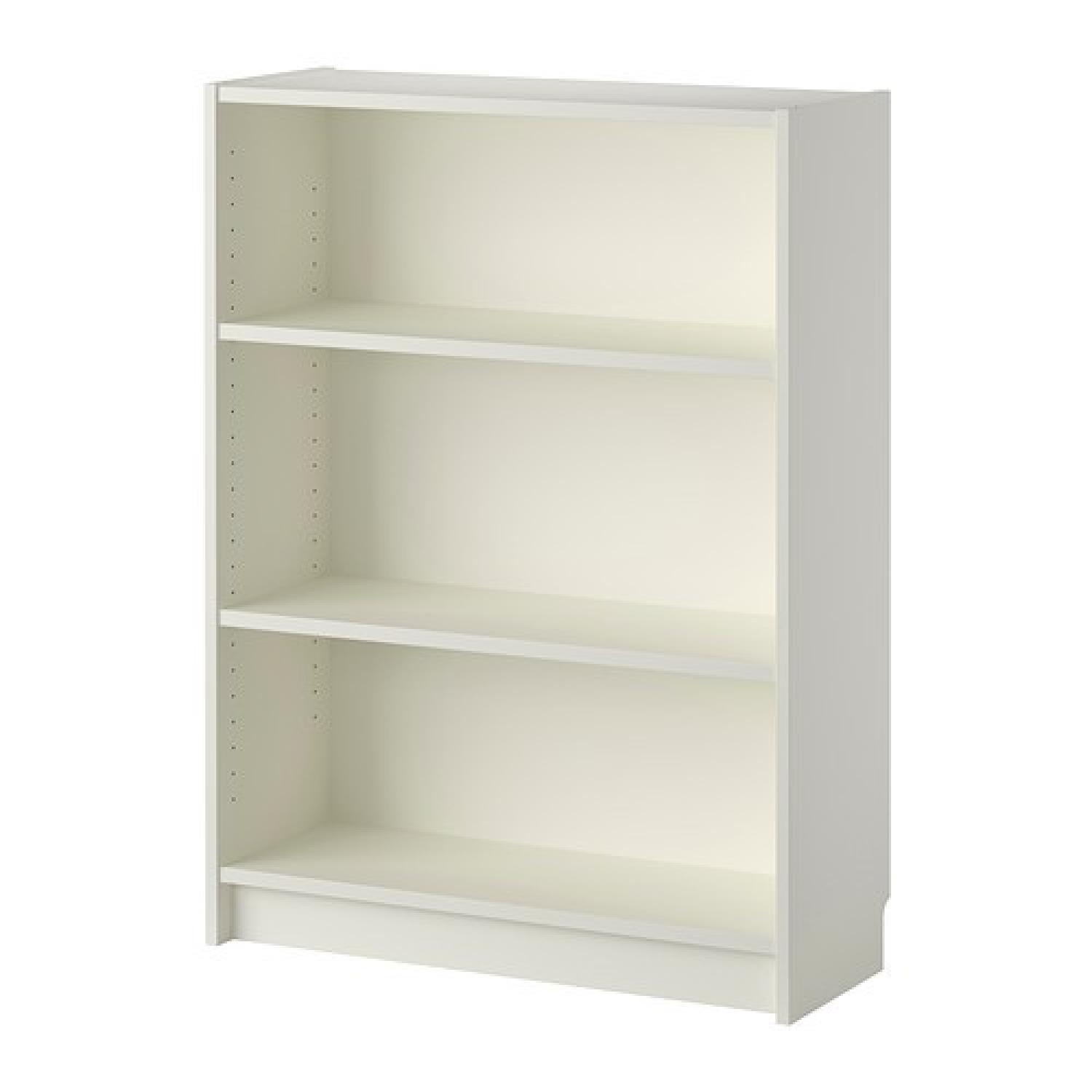 Ikea Billy Shelves w/ Oxberg Doors in White - image-1