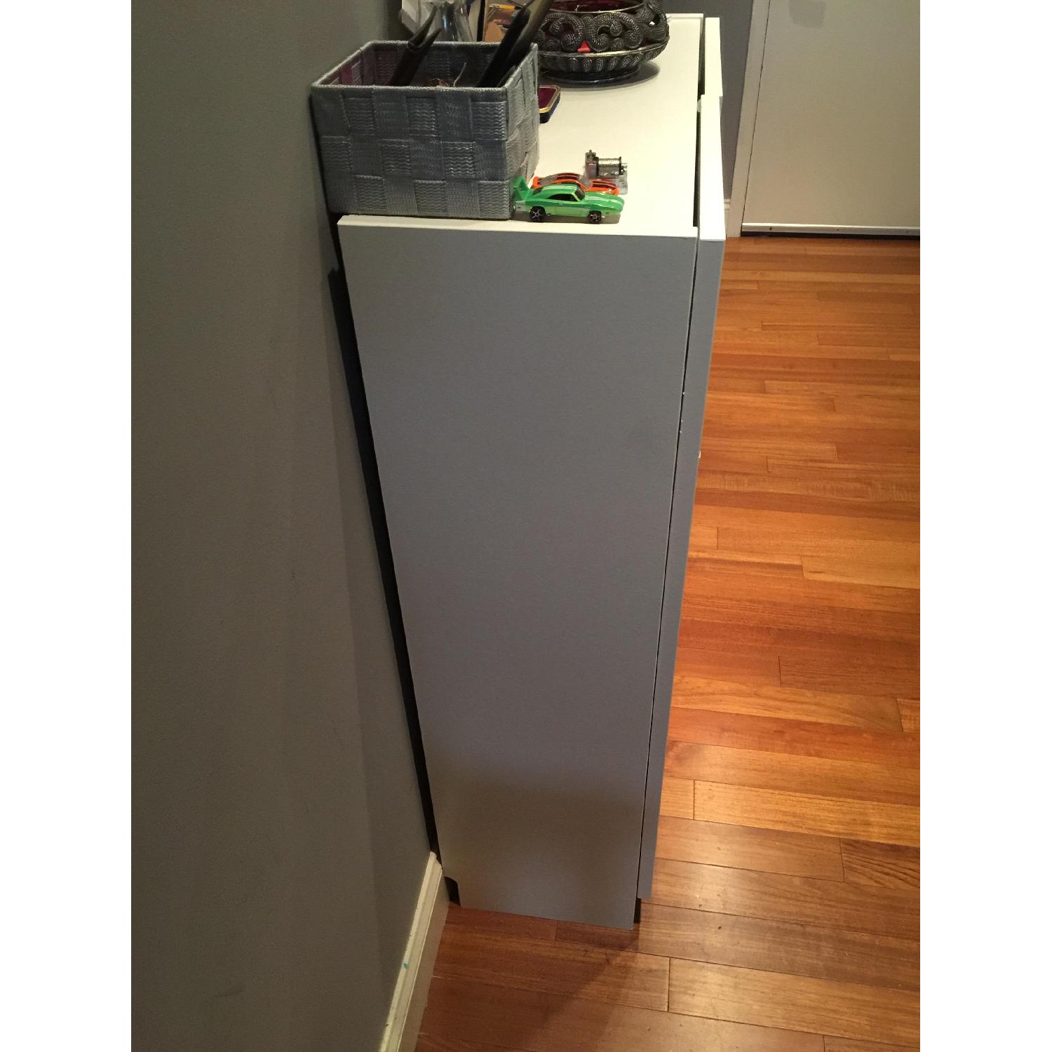 Ikea Billy Shelves w/ Oxberg Doors in White - image-7