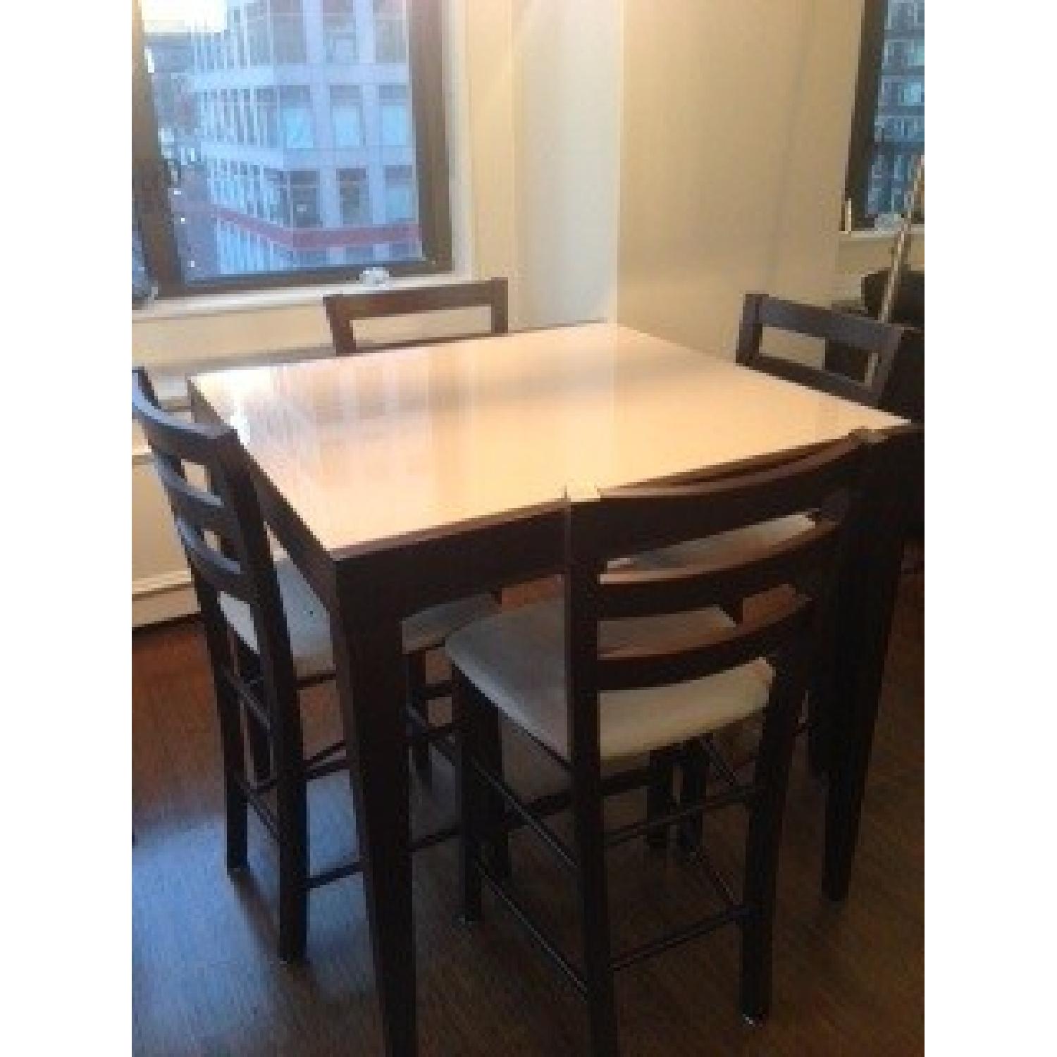 Calligaris Cafe Latte Bistro Table w/ 4 Chairs - AptDeco