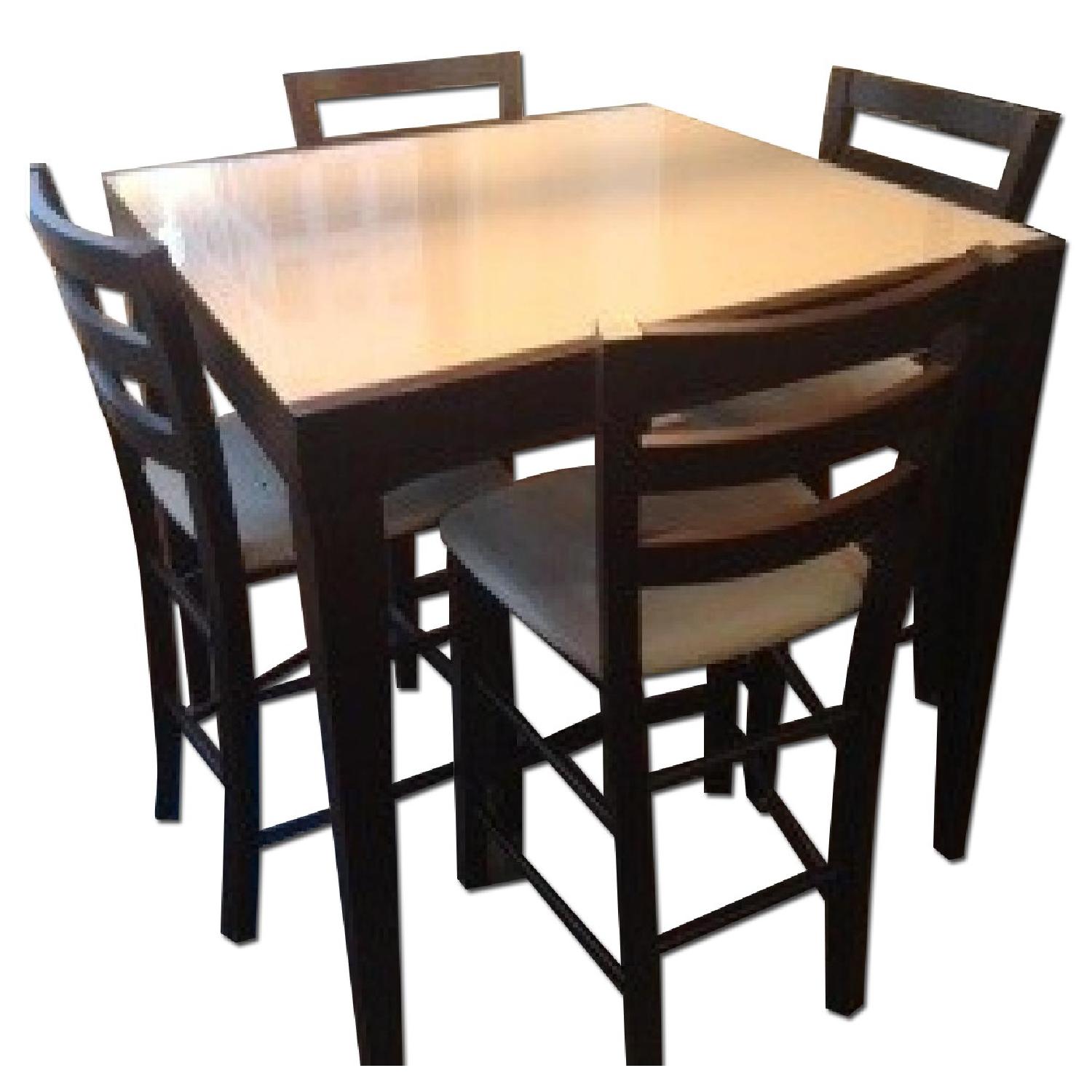Calligaris Cafe Latte Bistro Table w/ 4 Chairs - AptDeco