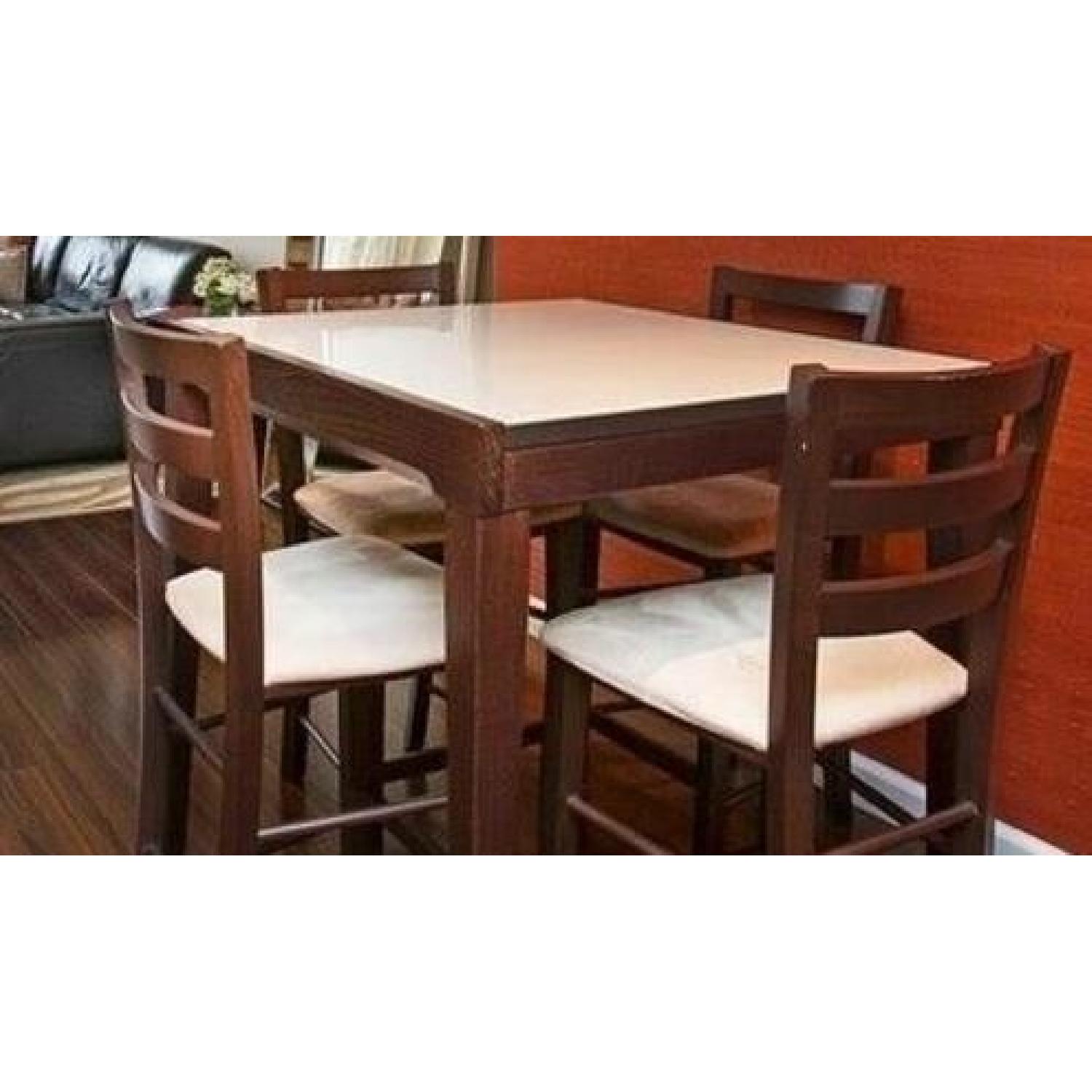 Calligaris Cafe Latte Bistro Table w/ 4 Chairs - AptDeco