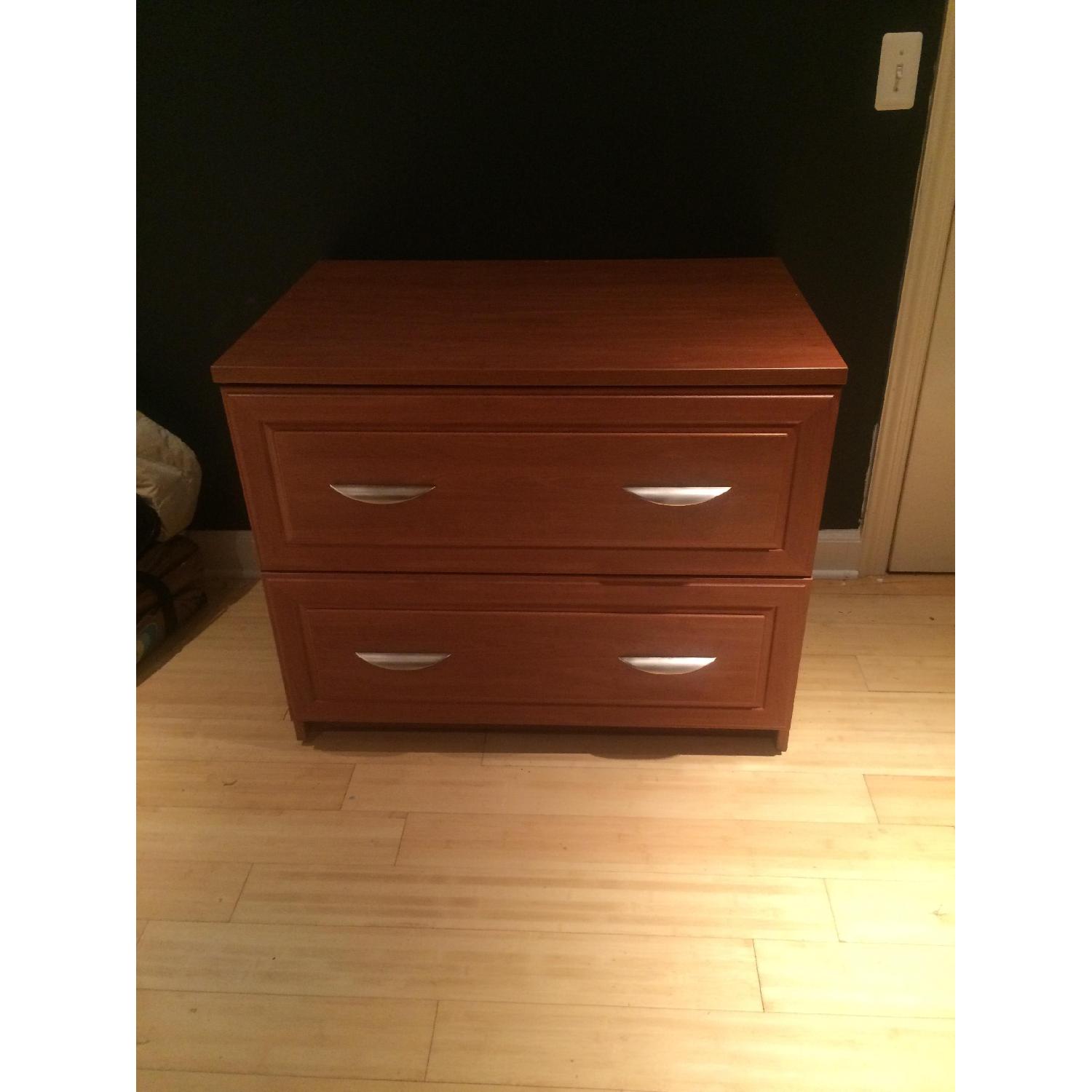 Custom Built Home/Office Desk + Filing Cabinet - image-1