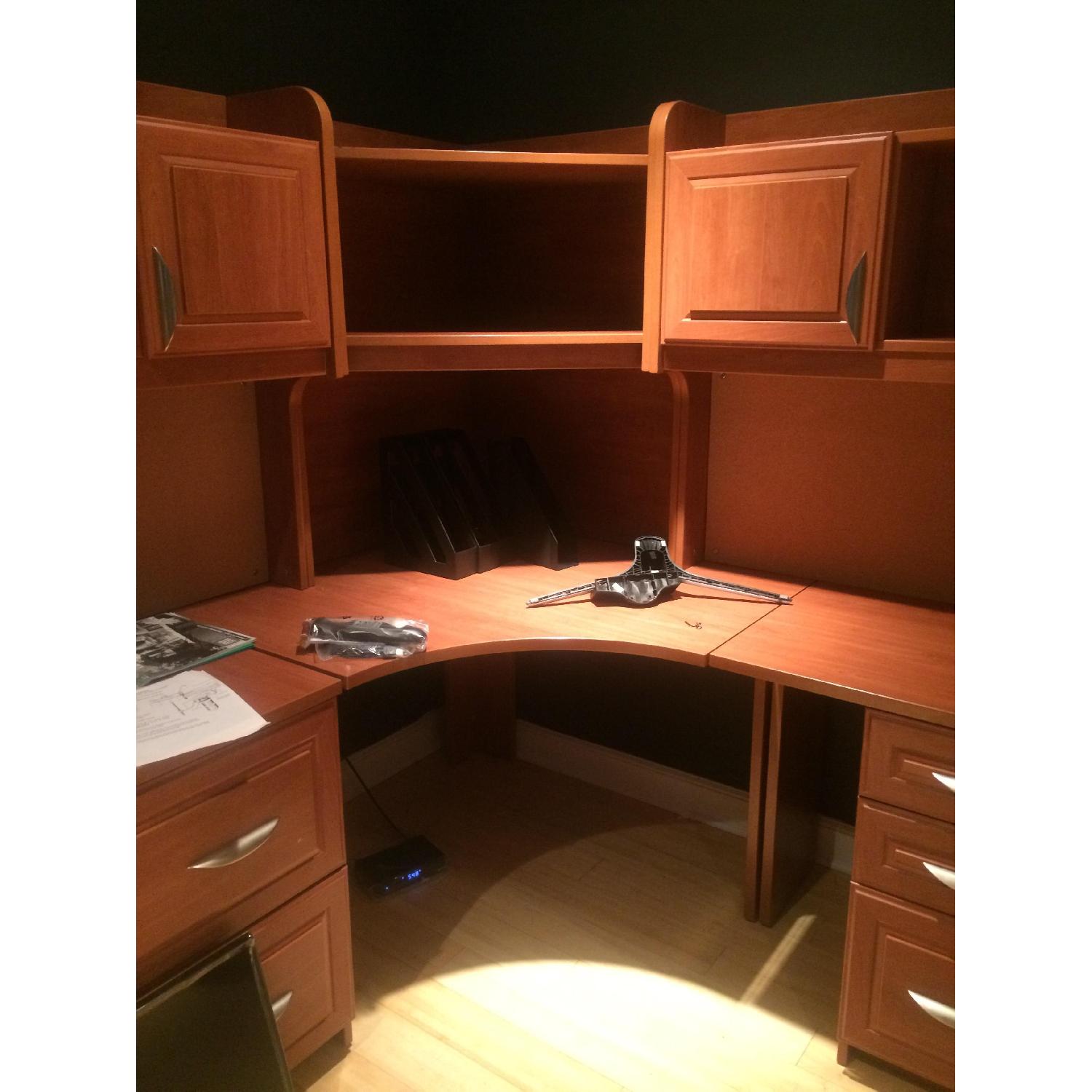 Custom Built Home/Office Desk + Filing Cabinet - image-2