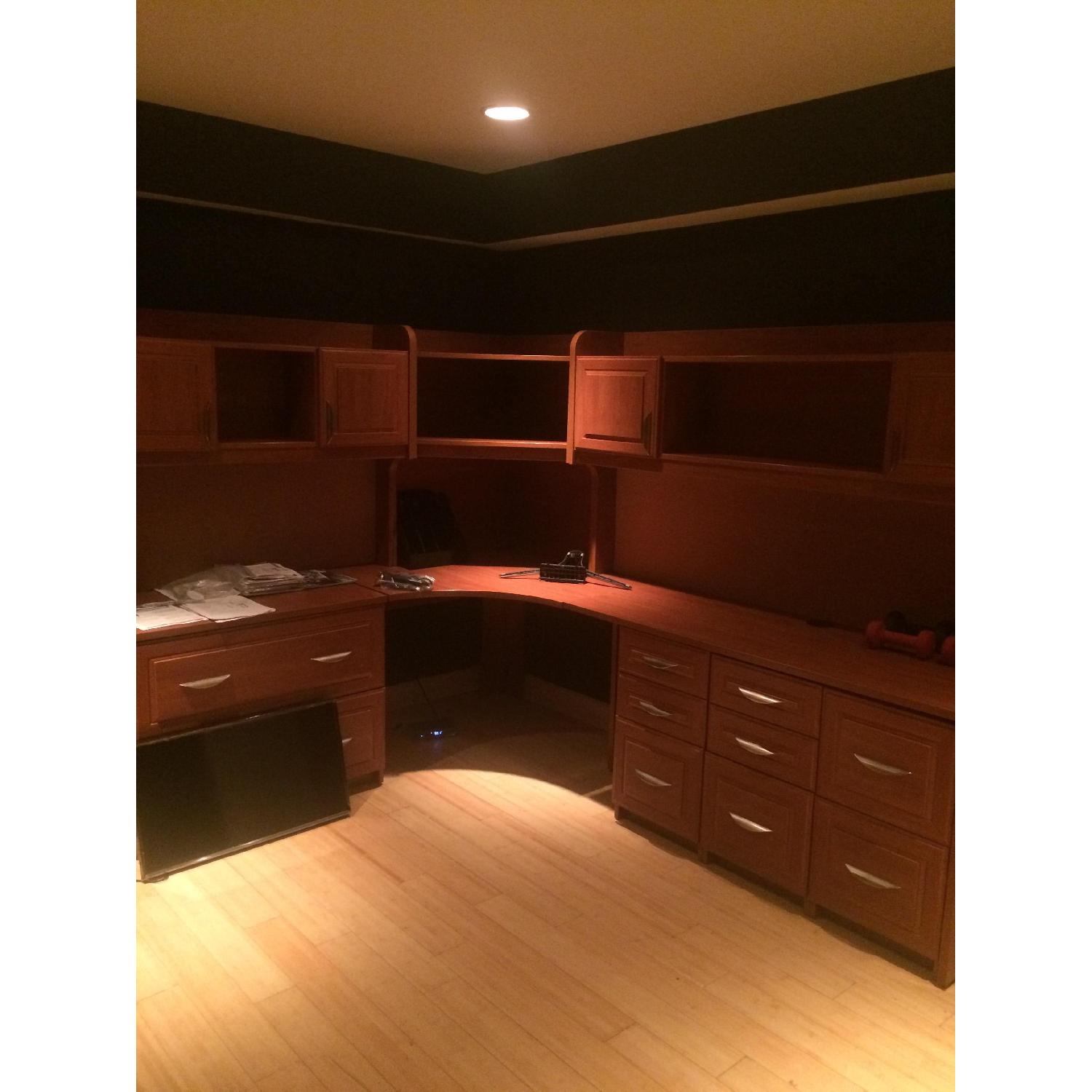 Custom Built Home/Office Desk + Filing Cabinet - image-5