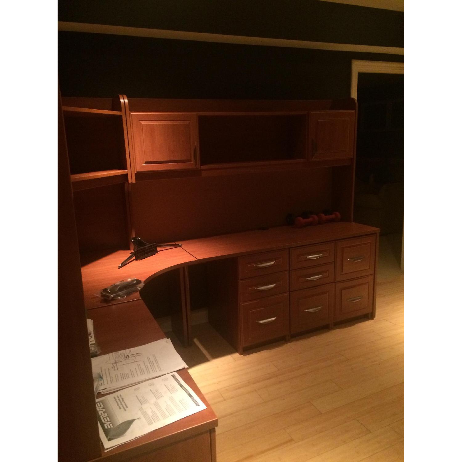 Custom Built Home/Office Desk + Filing Cabinet - image-6