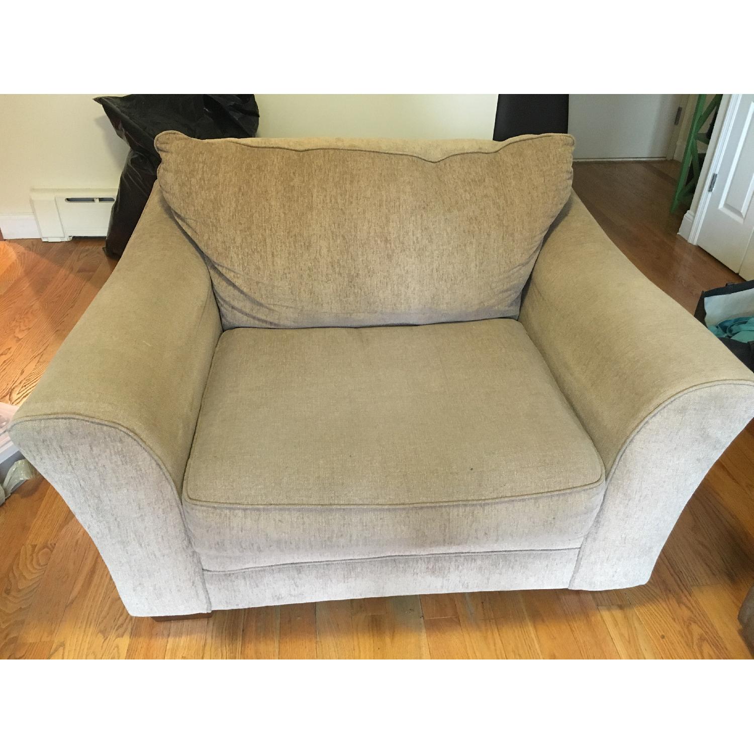 Tan Oversized Chair - image-1