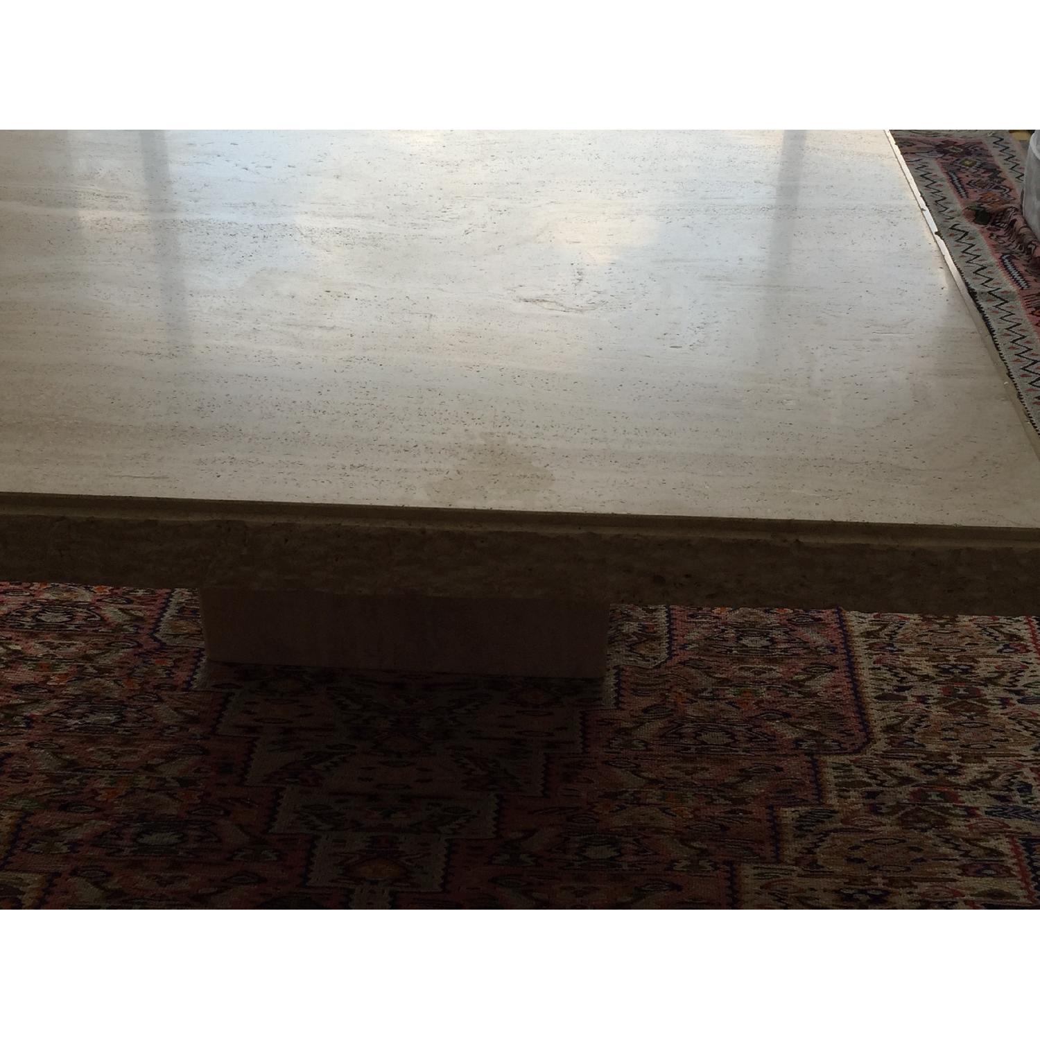Travertine Marble Center Table - image-6