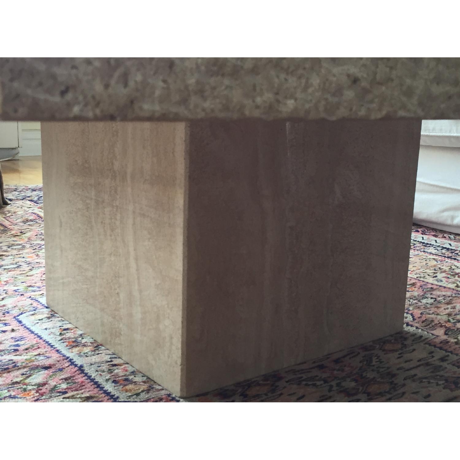 Travertine Marble Center Table - image-7