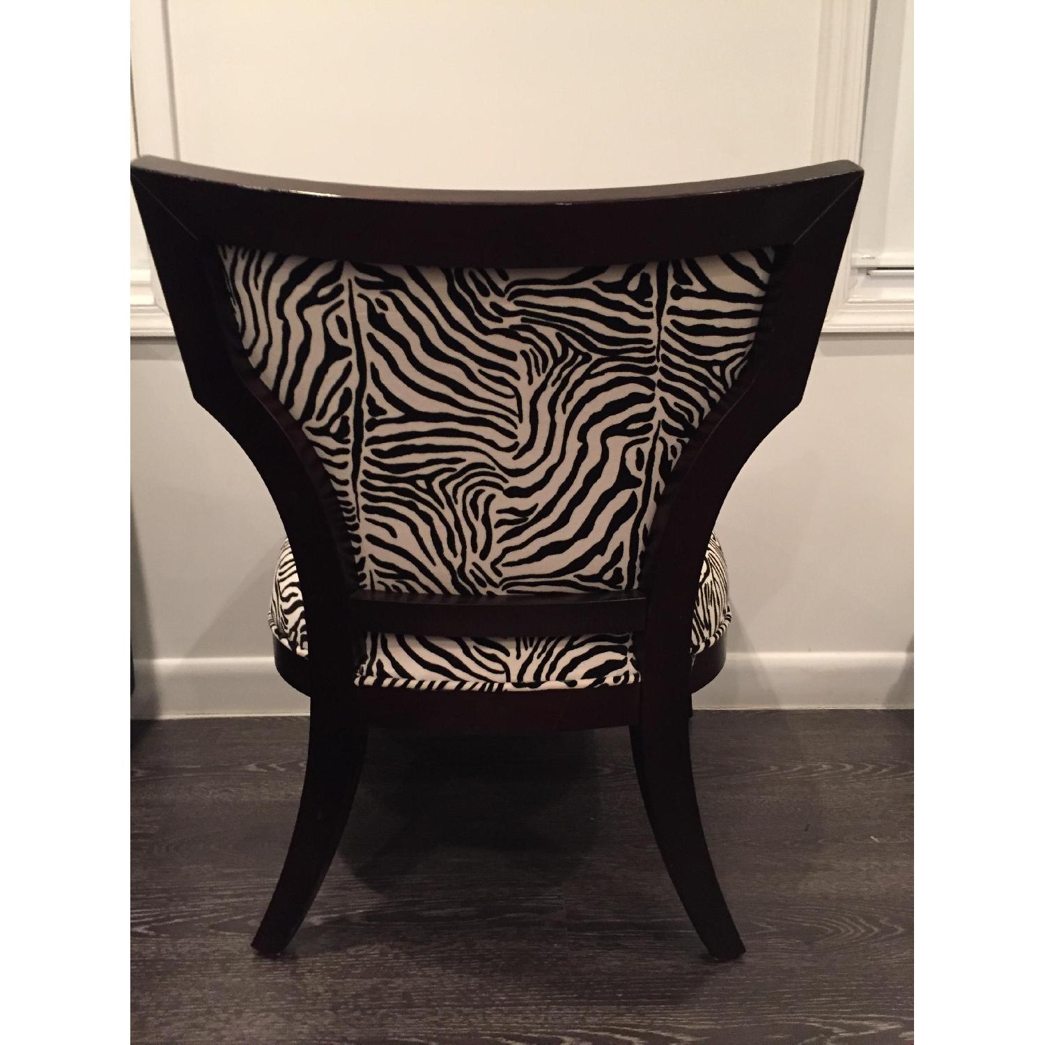 Zebra Print Accent Chair - image-3