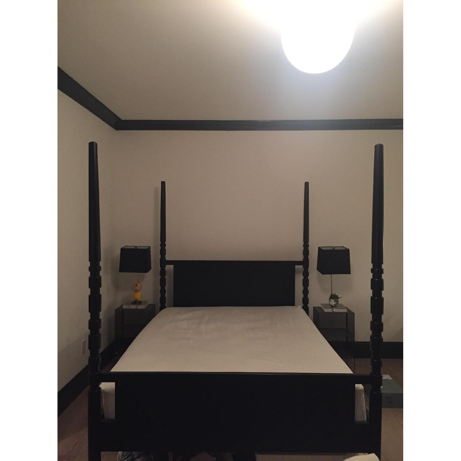 West Elm Tabitha Poster Queen Size Bed Frame - image-1