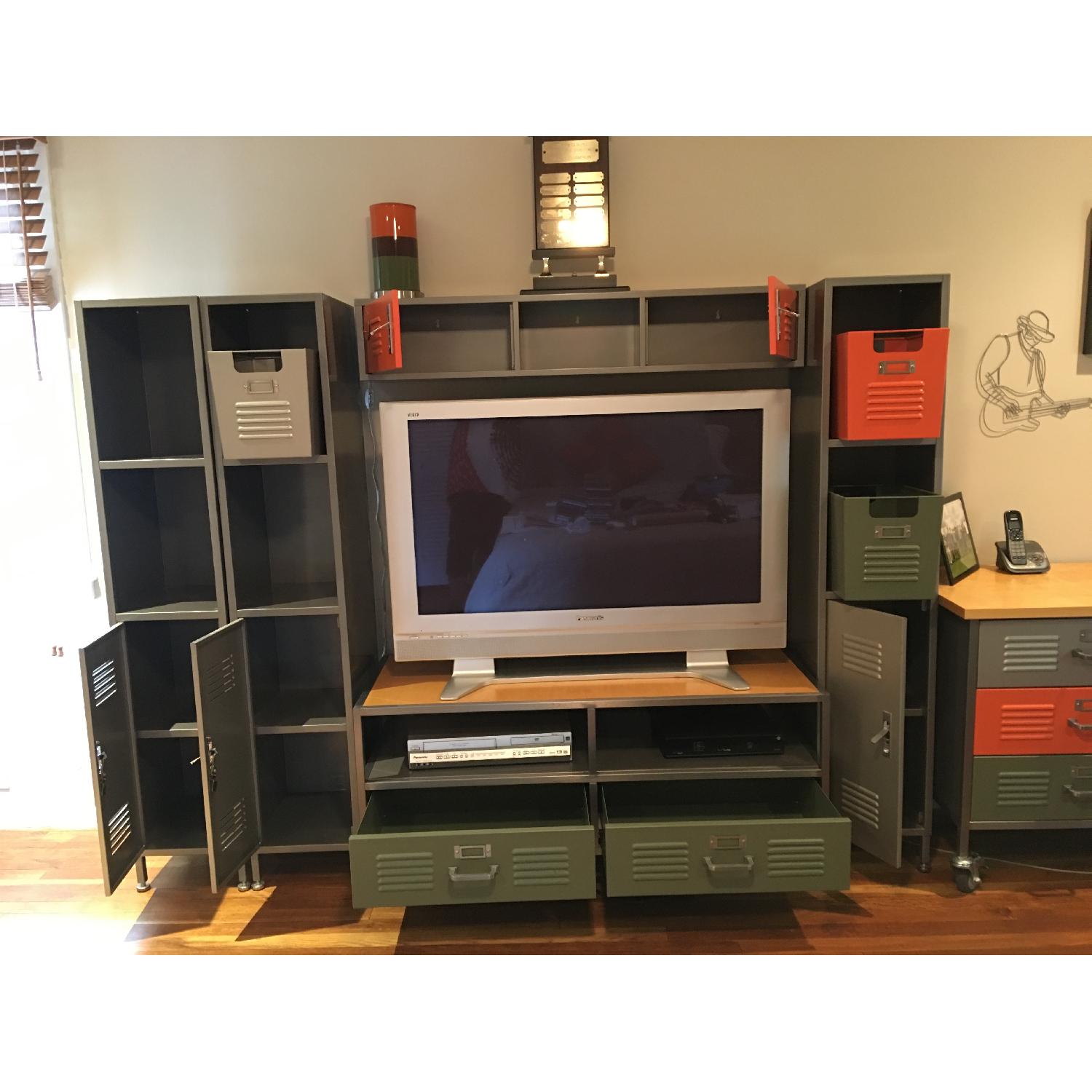 Pottery Barn Teen Locker Collection Desk + Media Cabinets - image-2