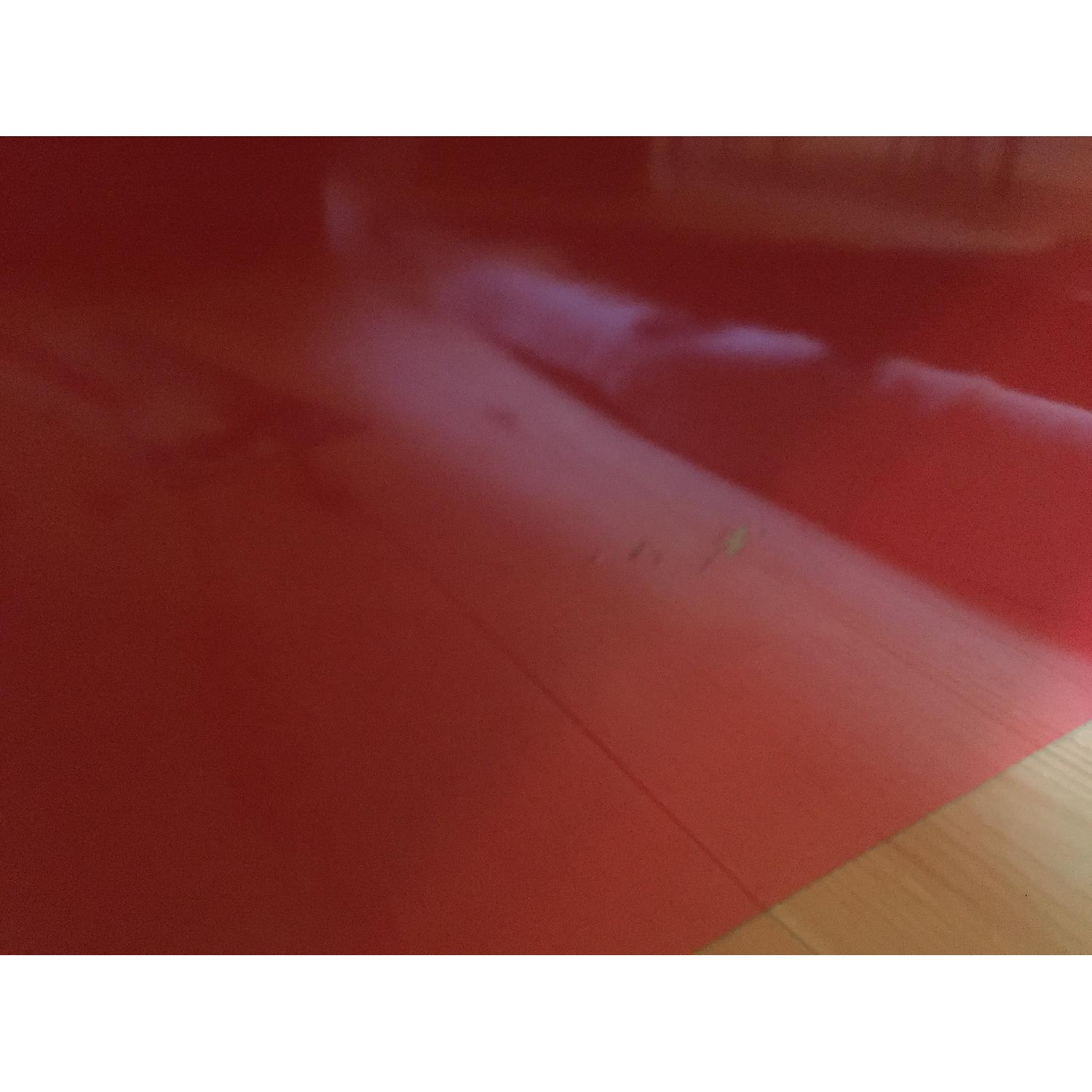 Ikea Red Lacquered Coffee Table - image-9