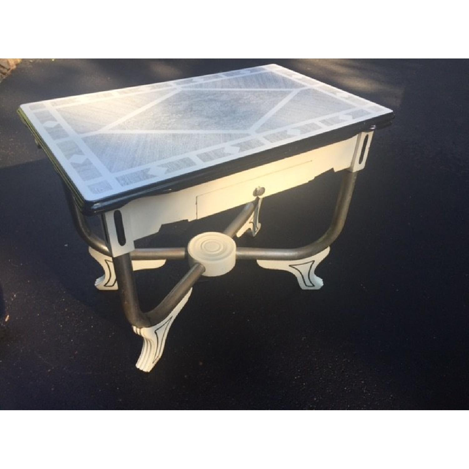 Vintage Porcelain Kitchen Table - AptDeco