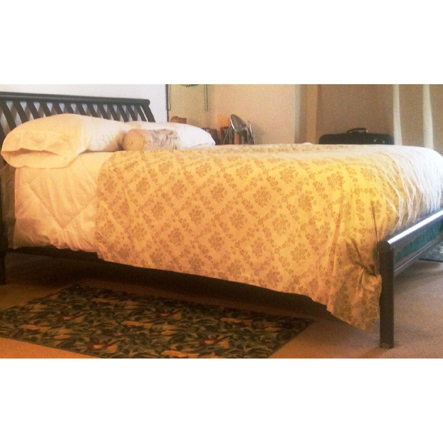 Amisco Dark Gray Metal Queen Bed Frame - image-6