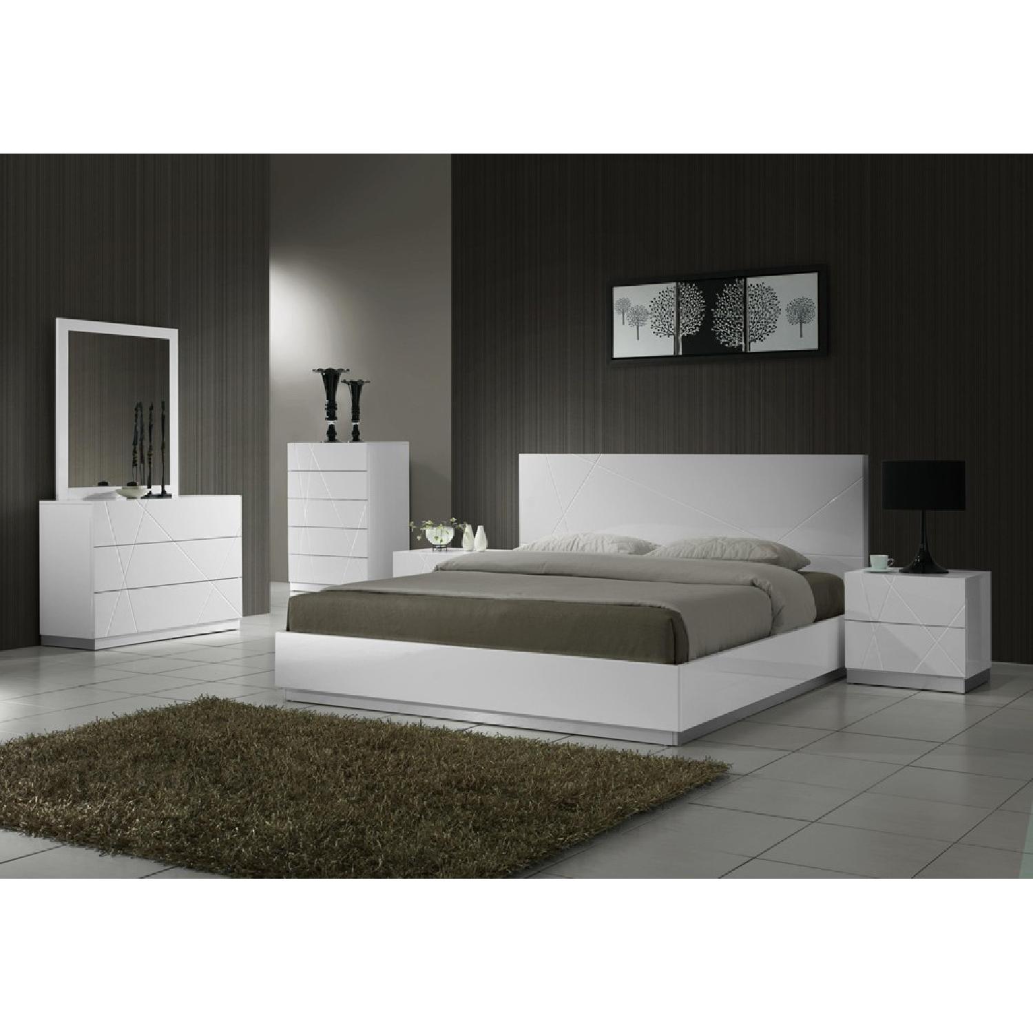 Queen Size White Bed Frame - image-2