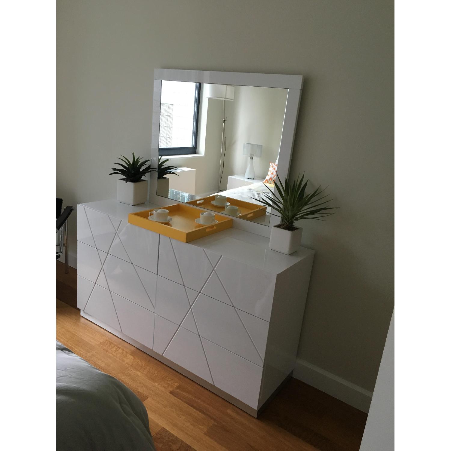 Queen Size White Bed Frame - image-3