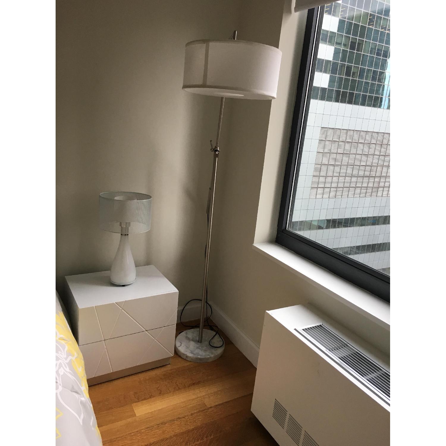 Queen Size White Bed Frame - image-5