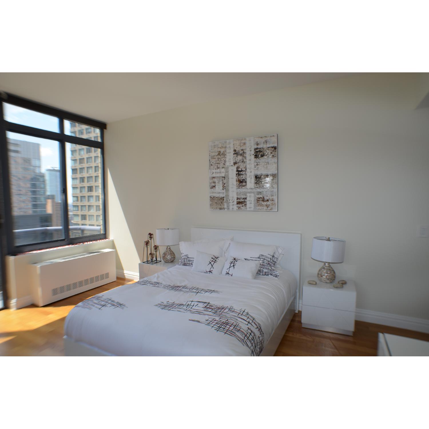 Queen Size White Bed Frame - image-7