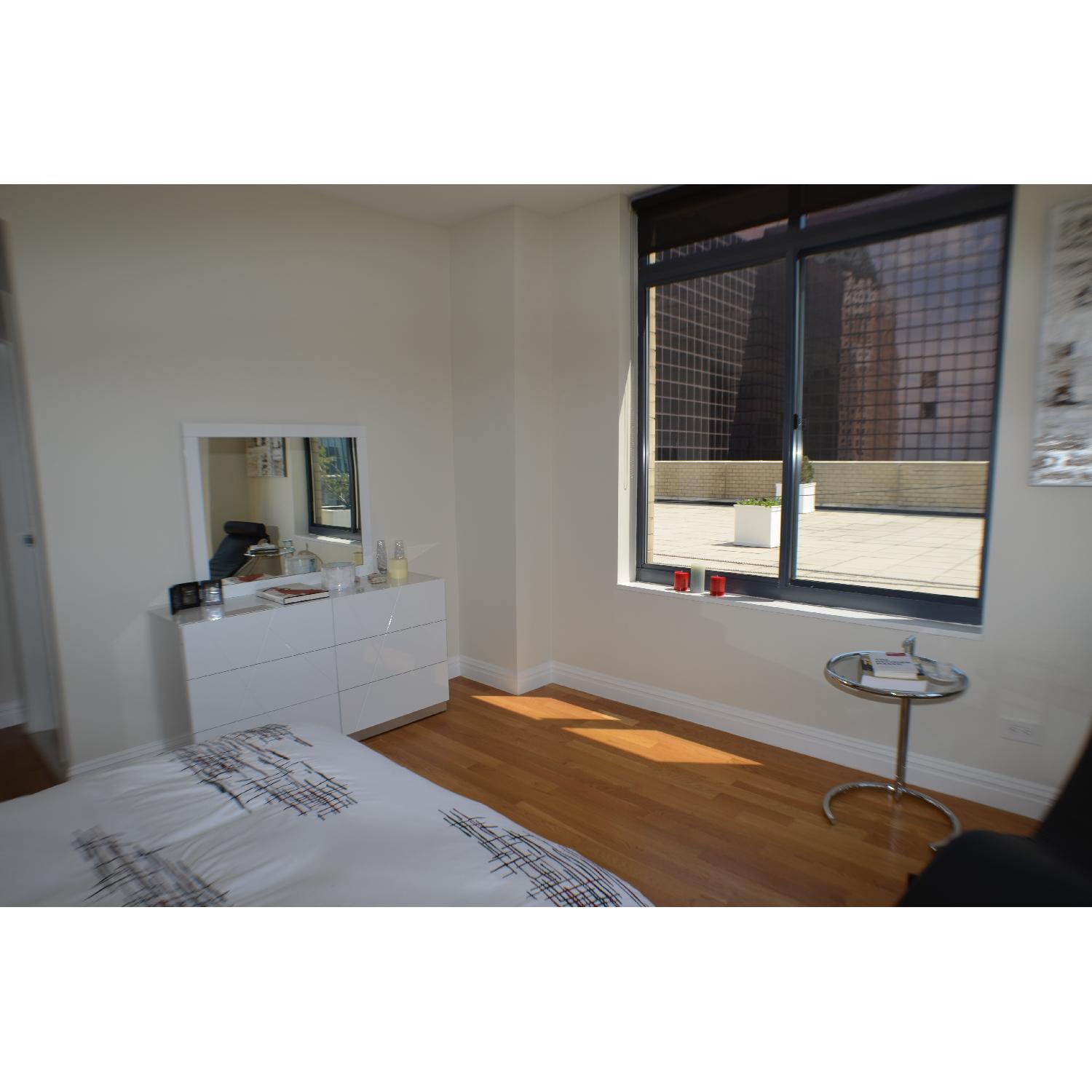 Queen Size White Bed Frame - image-9