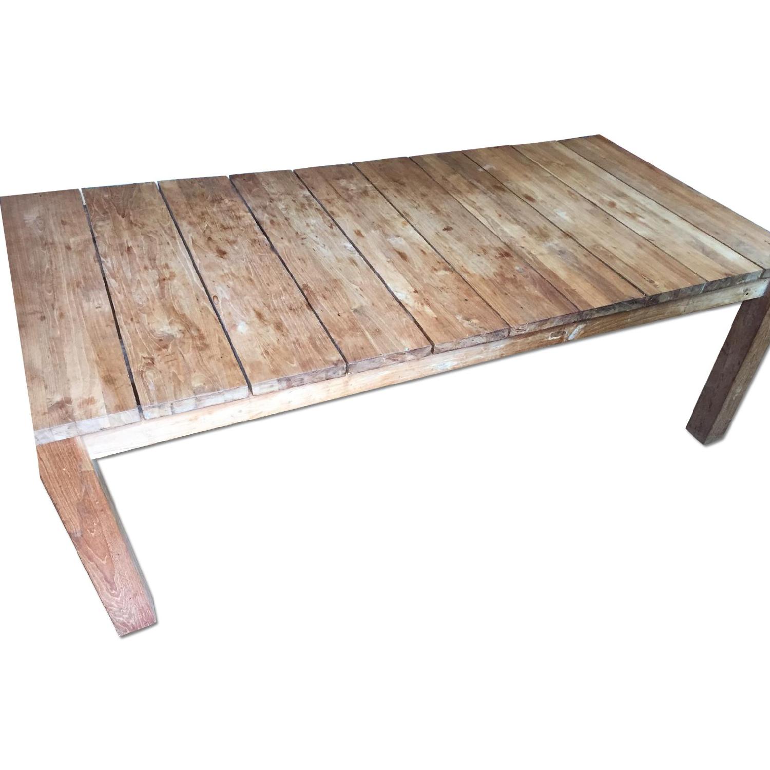 Restoration Hardware Teak Dining Table AptDeco