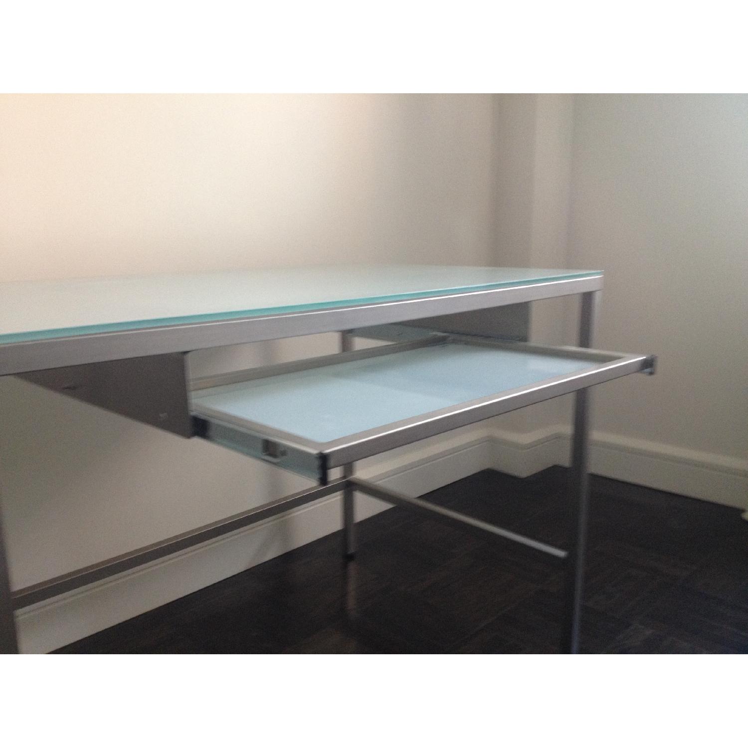 CB2 Glass Top Desk - image-3