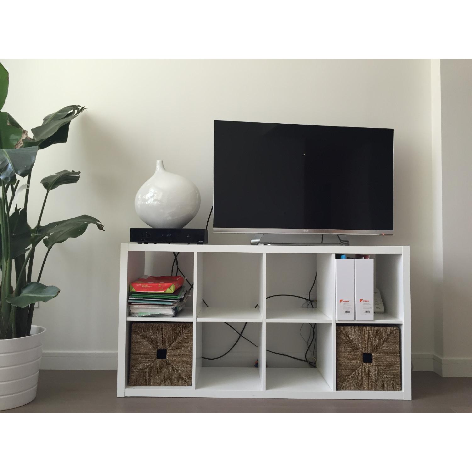Ikea Kallax Shelving Unit in White - AptDeco