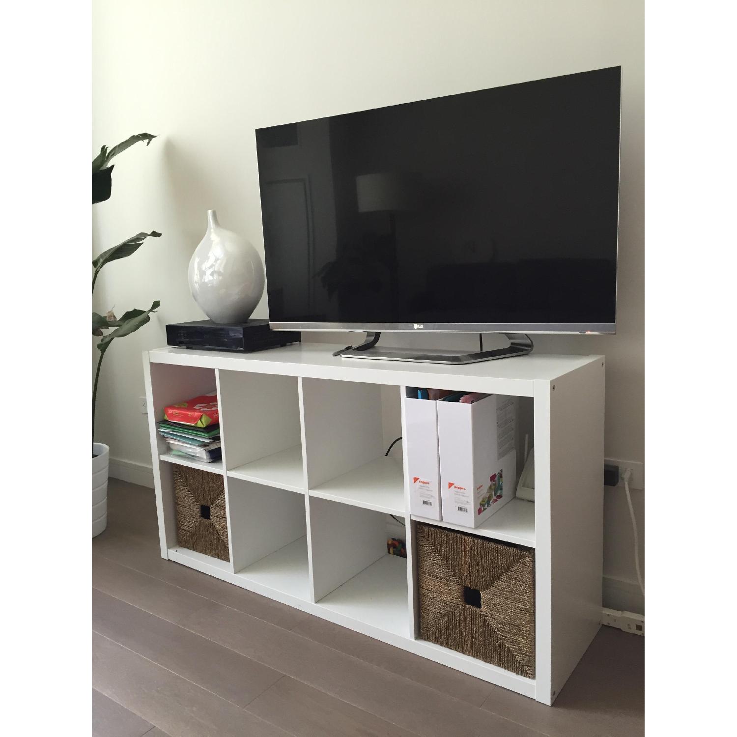 Ikea Kallax Shelving Unit in White - AptDeco