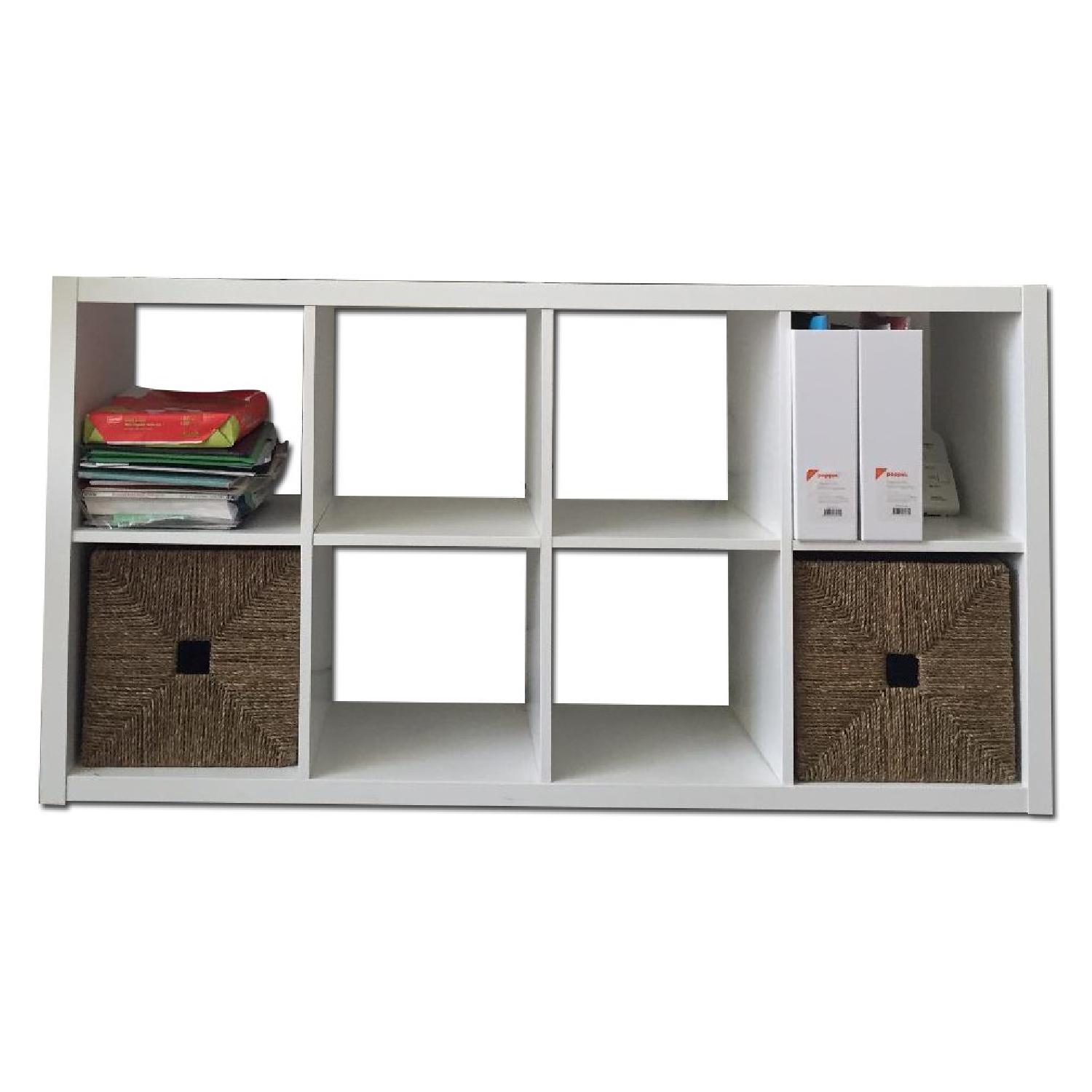 Ikea Kallax Shelving Unit in White - AptDeco