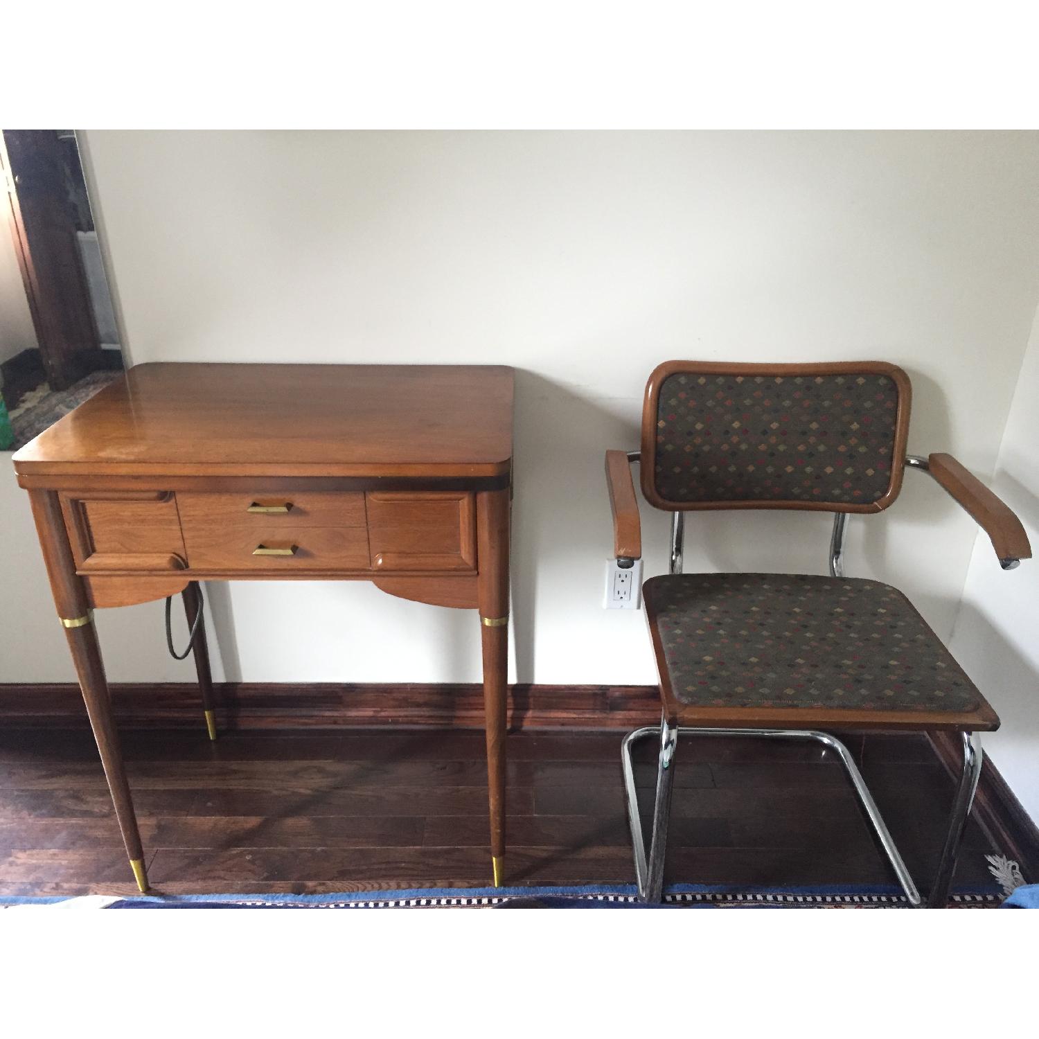 Mid-Century Modern Sewing Table - image-2