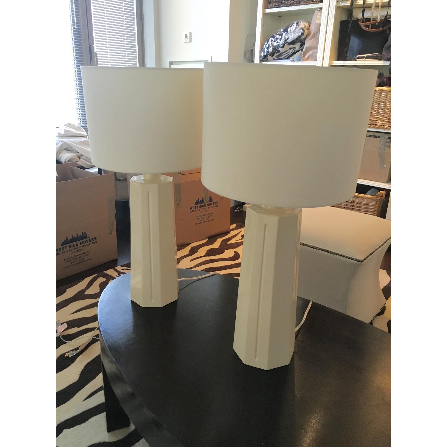 Ballard Designs Pesaro Table Lamps in Ivory/Off-White - image-1