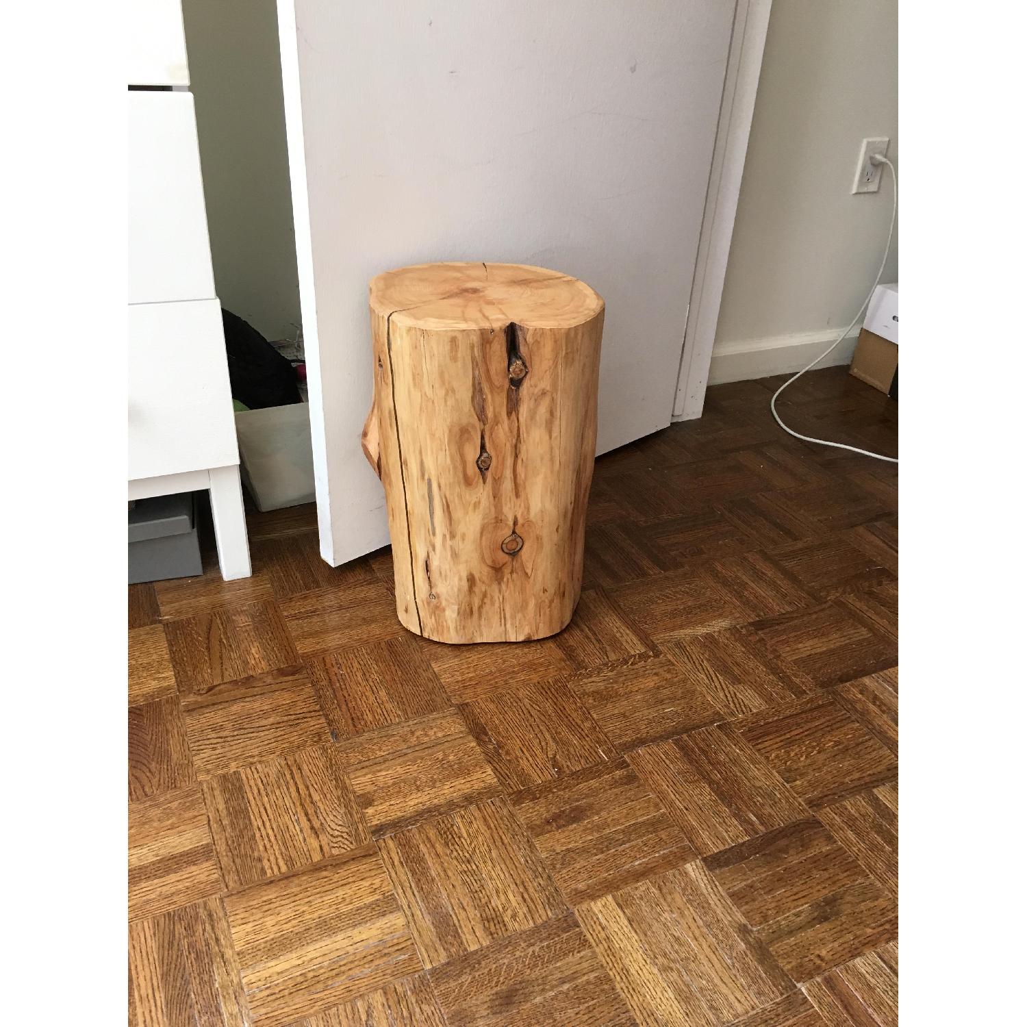West Elm Natural Tree Stump Side Table - image-3