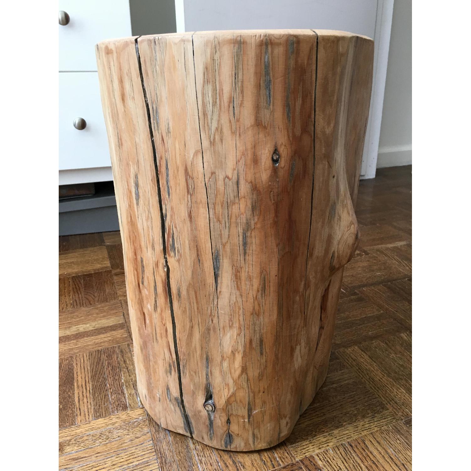 West Elm Natural Tree Stump Side Table - image-4
