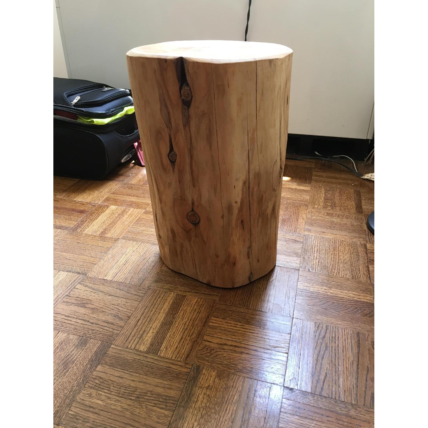 West Elm Natural Tree Stump Side Table - image-5