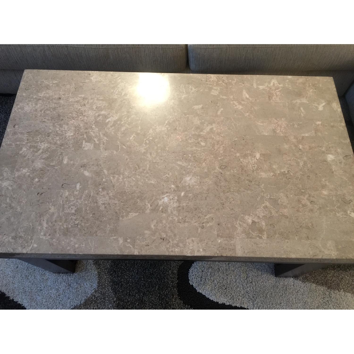 Rooms To Go Marble Coffee Table + Matching End Table - image-3