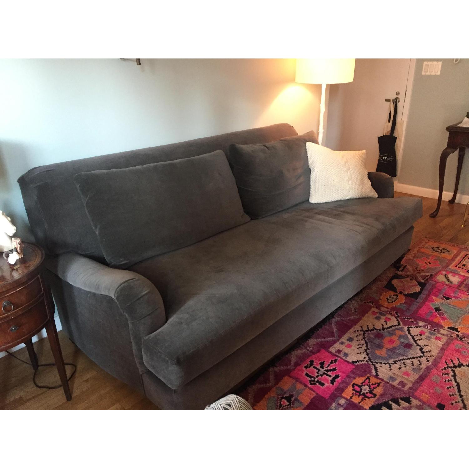 Pottery Barn Carlisle Sofa in Vintage Velvet - image-3